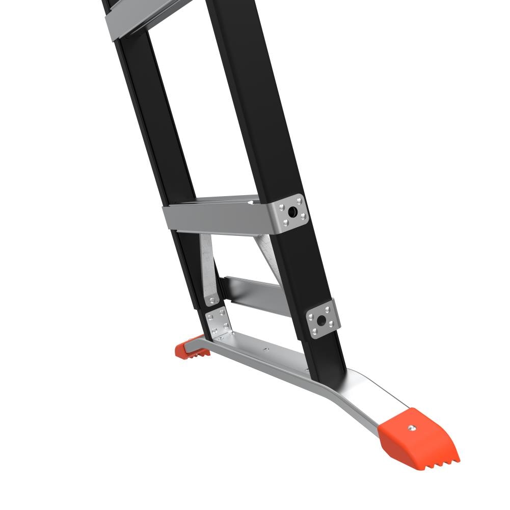 Escalera telescópica de fibra de vidrio Little Giant Ladders Select Step M5 de 8 pies (altura de alcance de 12.1 pies) Tipo 1AA con capacidad de carga de 375 libras - Modelo 15130-001