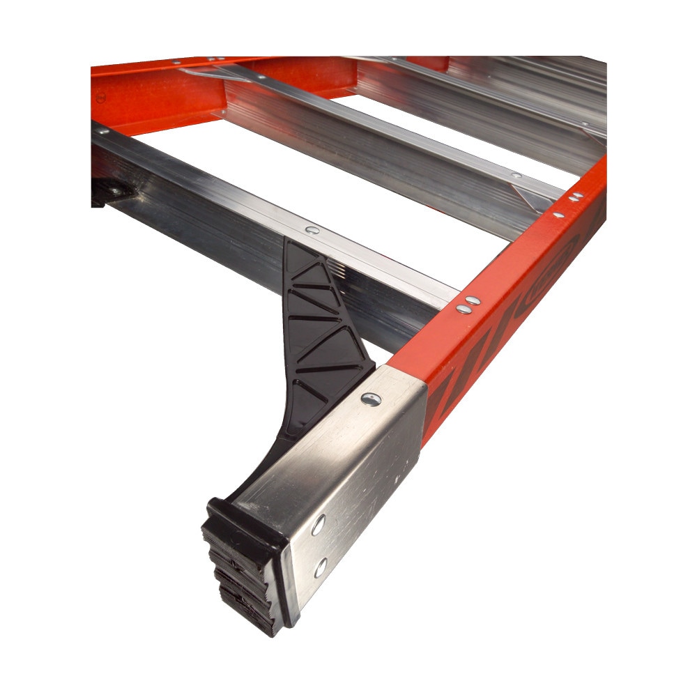Escalera de tijera de fibra de vidrio de 20 pies (24 pies de altura alcanzable) tipo 1A - Capacidad de carga de 300 lbs. Werner T7420