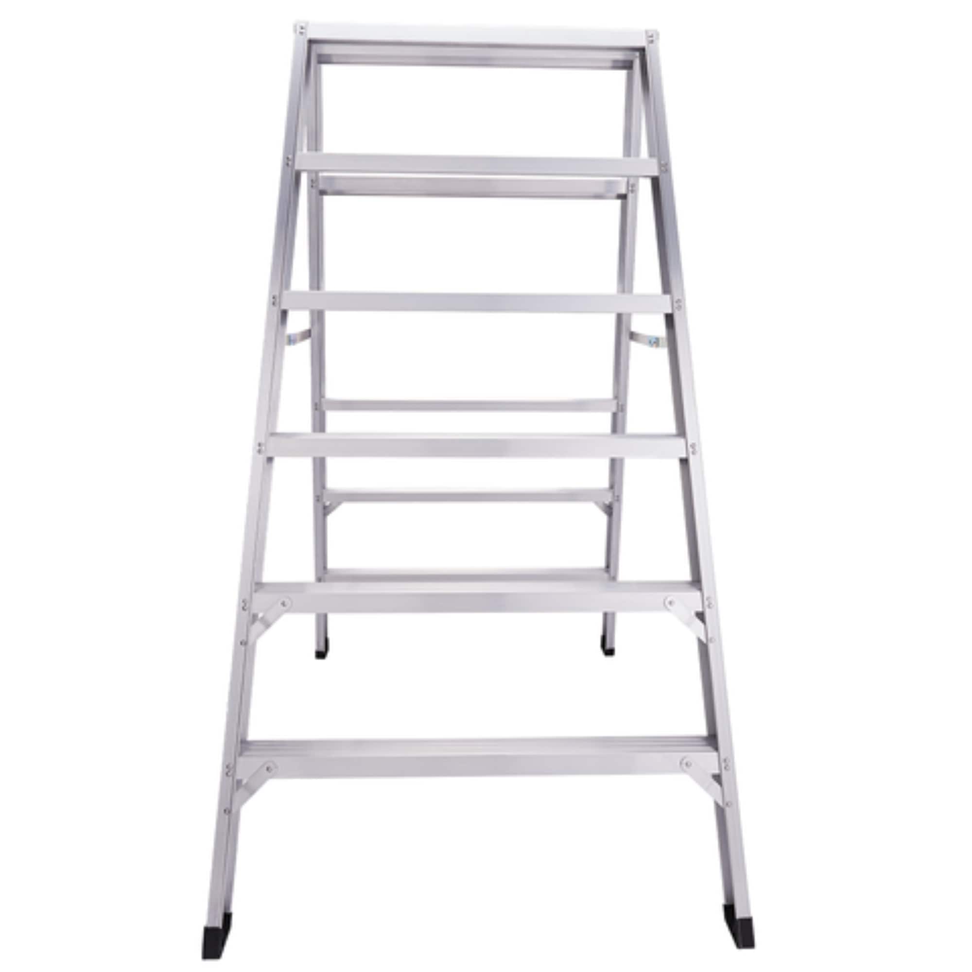 Escalera de aluminio ToolPro de 6 pies (altura alcanzable de 6 pies) Tipo 1A con capacidad de carga de 300 lbs. TP20326