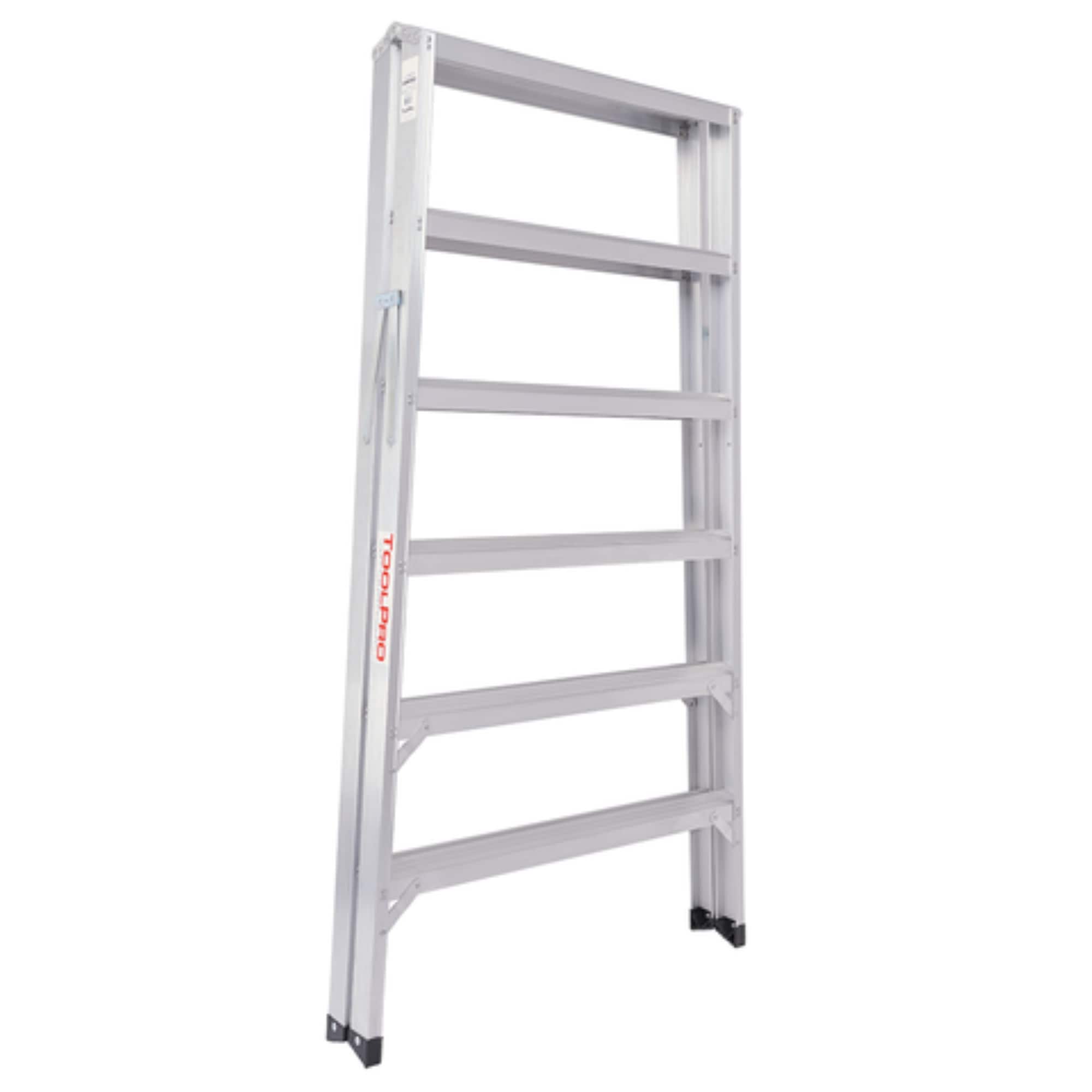 Escalera de aluminio ToolPro de 6 pies (altura alcanzable de 6 pies) Tipo 1A con capacidad de carga de 300 lbs. TP20326