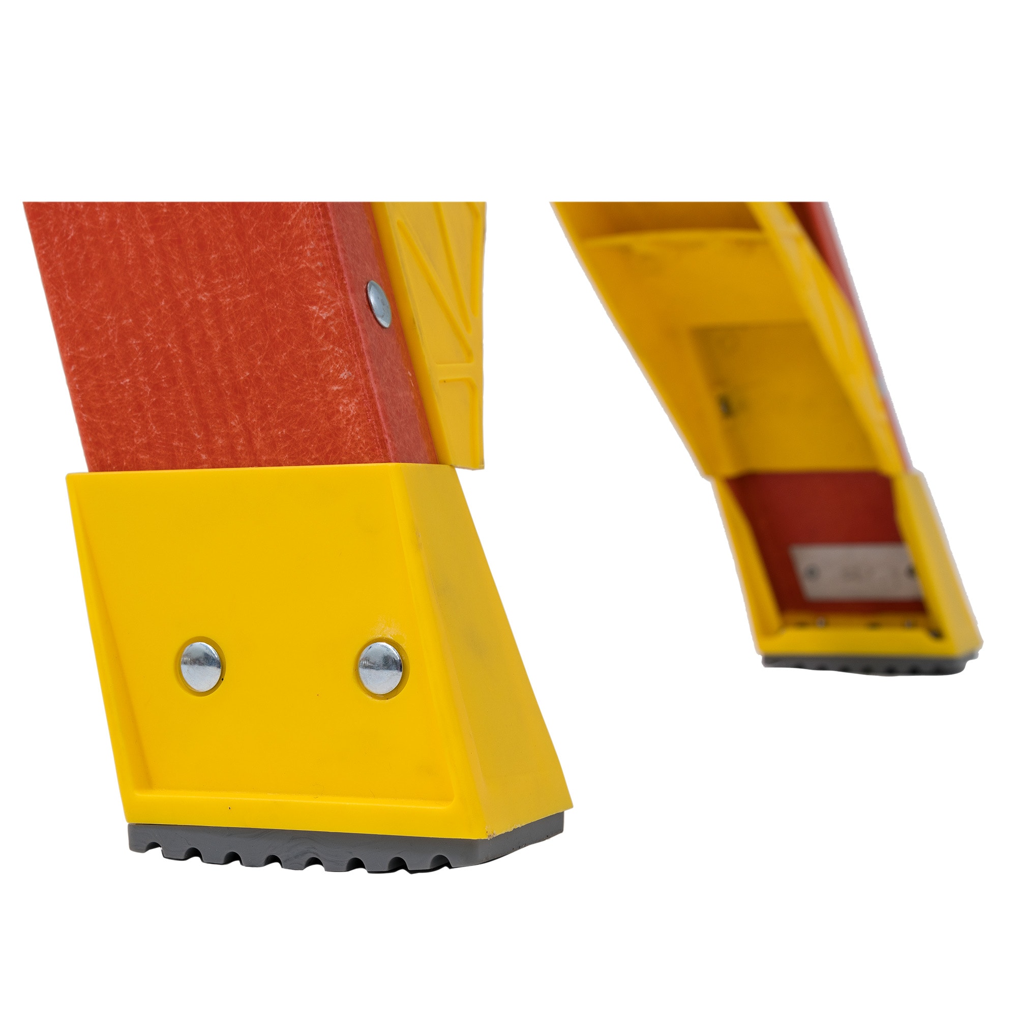 Escalera de fibra de vidrio tipo 1A Werner L6200 de 8 pies (altura máxima de 12 pies) - Capacidad de carga de 300 libras. Escalera de tijera L6208.
