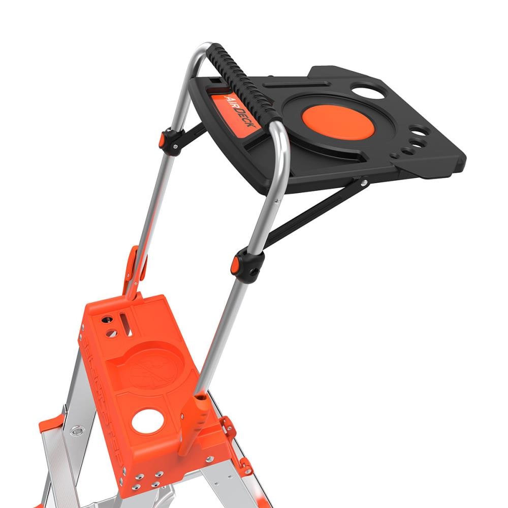 Escalera telescópica Little Giant Ladders Select Step M6 de 10 pies (14.1 pies de altura alcanzable) de aluminio Tipo 1A - Capacidad de carga de 300 lb.