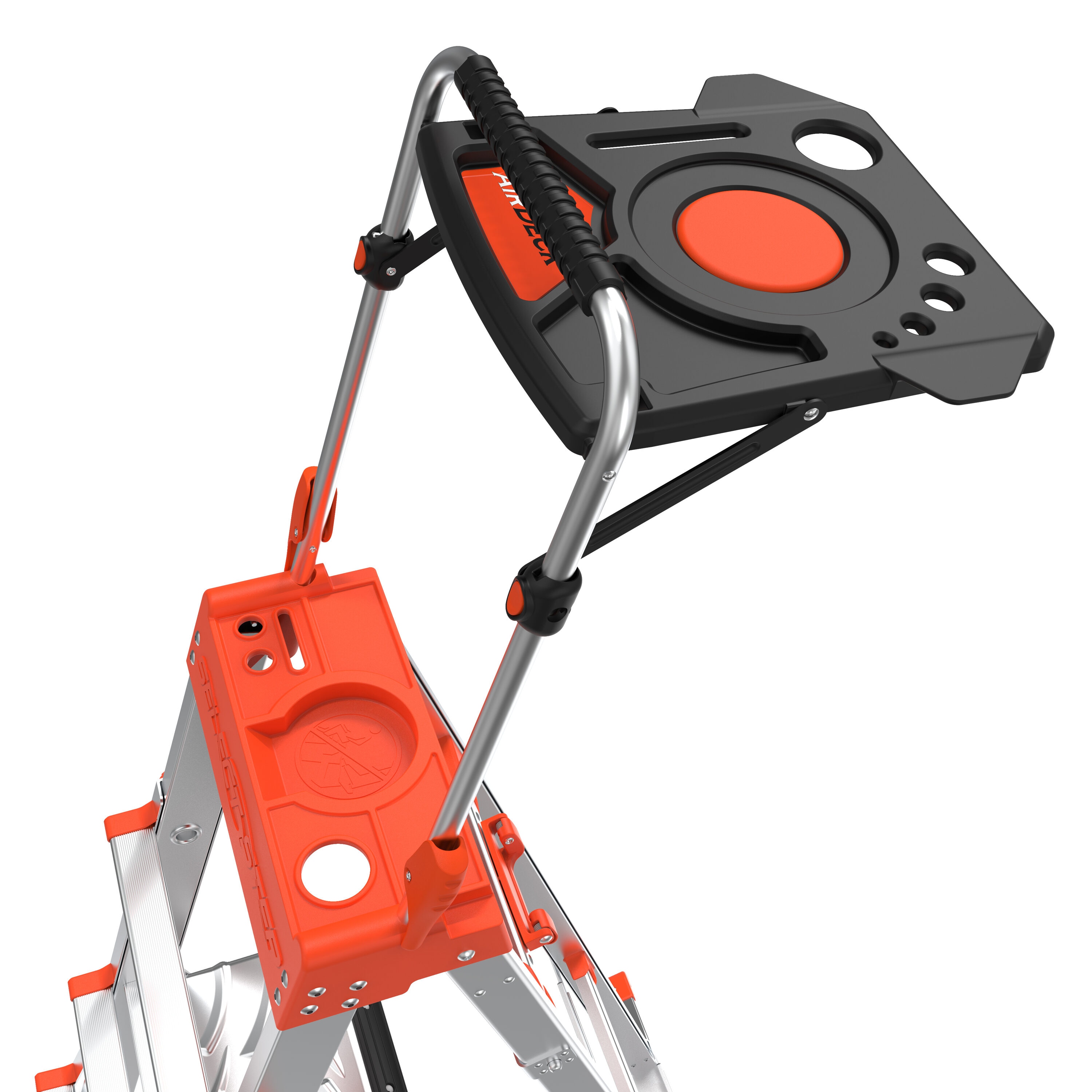 Escalera telescópica Little Giant Ladders Select Step M6 de 10 pies (14.1 pies de altura alcanzable) de aluminio Tipo 1A - Capacidad de carga de 300 lb.