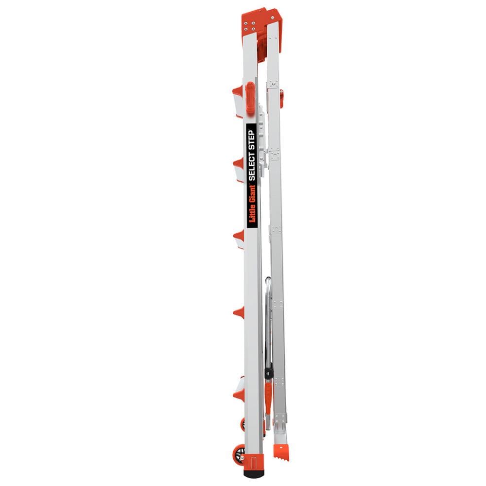 Escalera telescópica Little Giant Ladders Select Step M6 de 10 pies (14.1 pies de altura alcanzable) de aluminio Tipo 1A - Capacidad de carga de 300 lb.