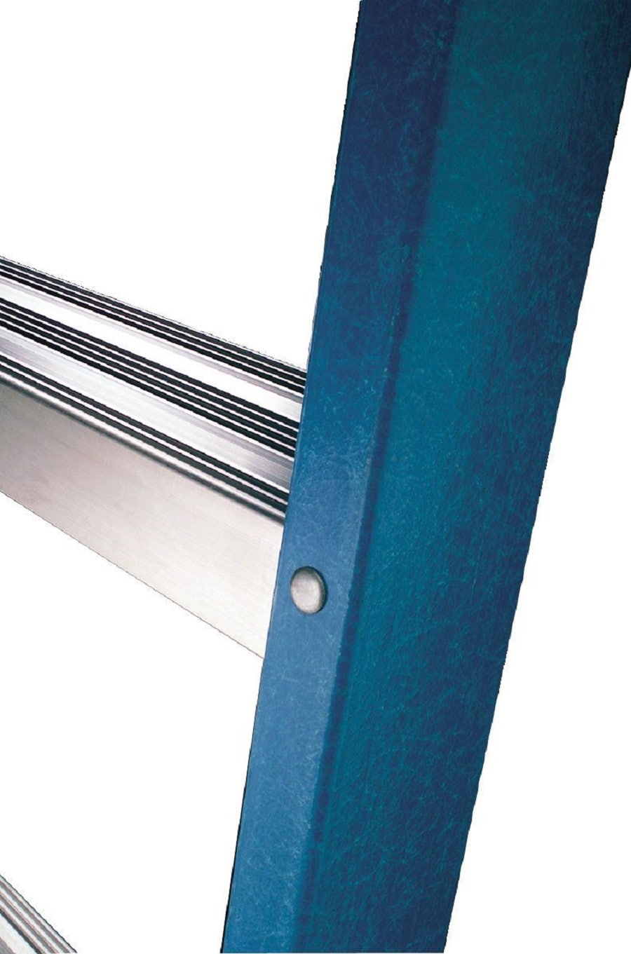 Escalera gemela T6008 de fibra de vidrio tipo 1 de 8 pies (altura de alcance de 12 pies) - Capacidad de carga de 250 lbs.