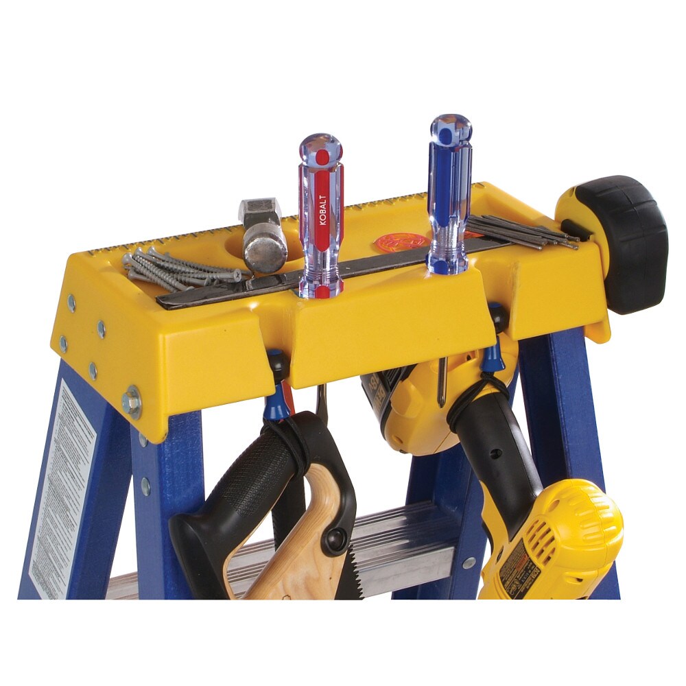 Escalera de fibra de vidrio Tipo 1AA de 6 pies (10 pies de altura máxima) con capacidad de carga de 375 lbs. Modelo OBCN06