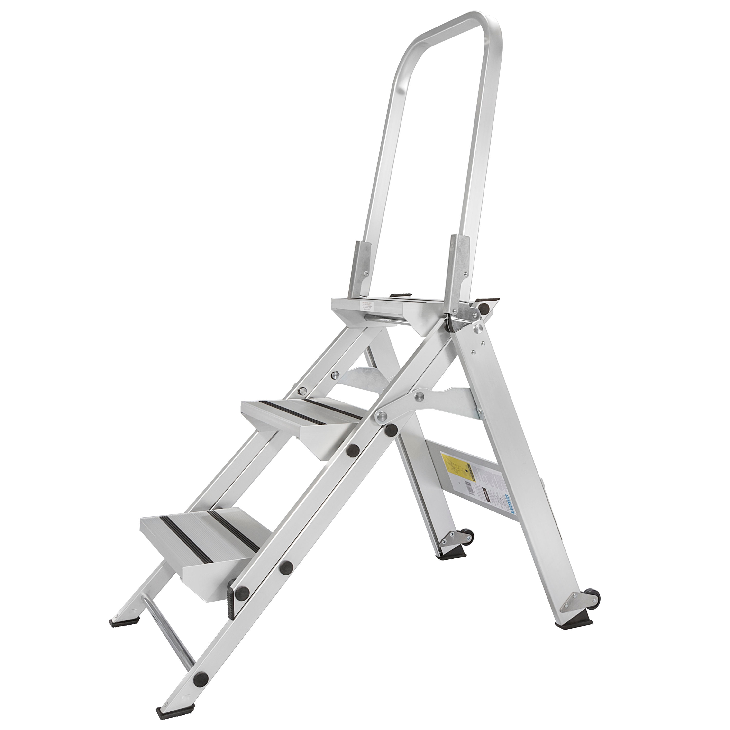 Xtend+Climb Escalera de Aluminio Tipo 1AA Certificada por ANSI de 4 Pies (Altura de Alcance de 8.8 Pies) - Capacidad de Carga de 375 lbs. Escalerilla de Paso WT-3