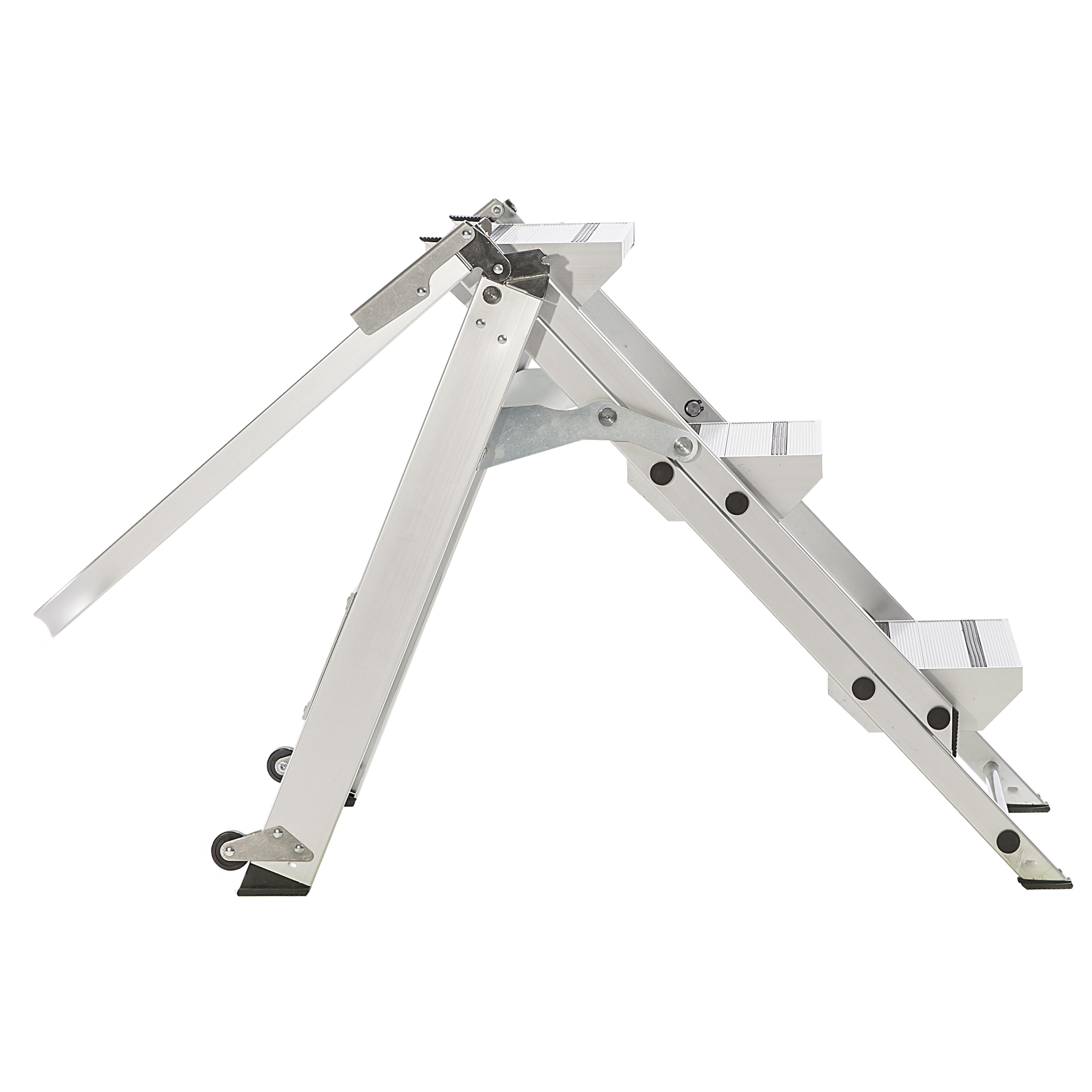 Xtend+Climb Escalera de Aluminio Tipo 1AA Certificada por ANSI de 4 Pies (Altura de Alcance de 8.8 Pies) - Capacidad de Carga de 375 lbs. Escalerilla de Paso WT-3