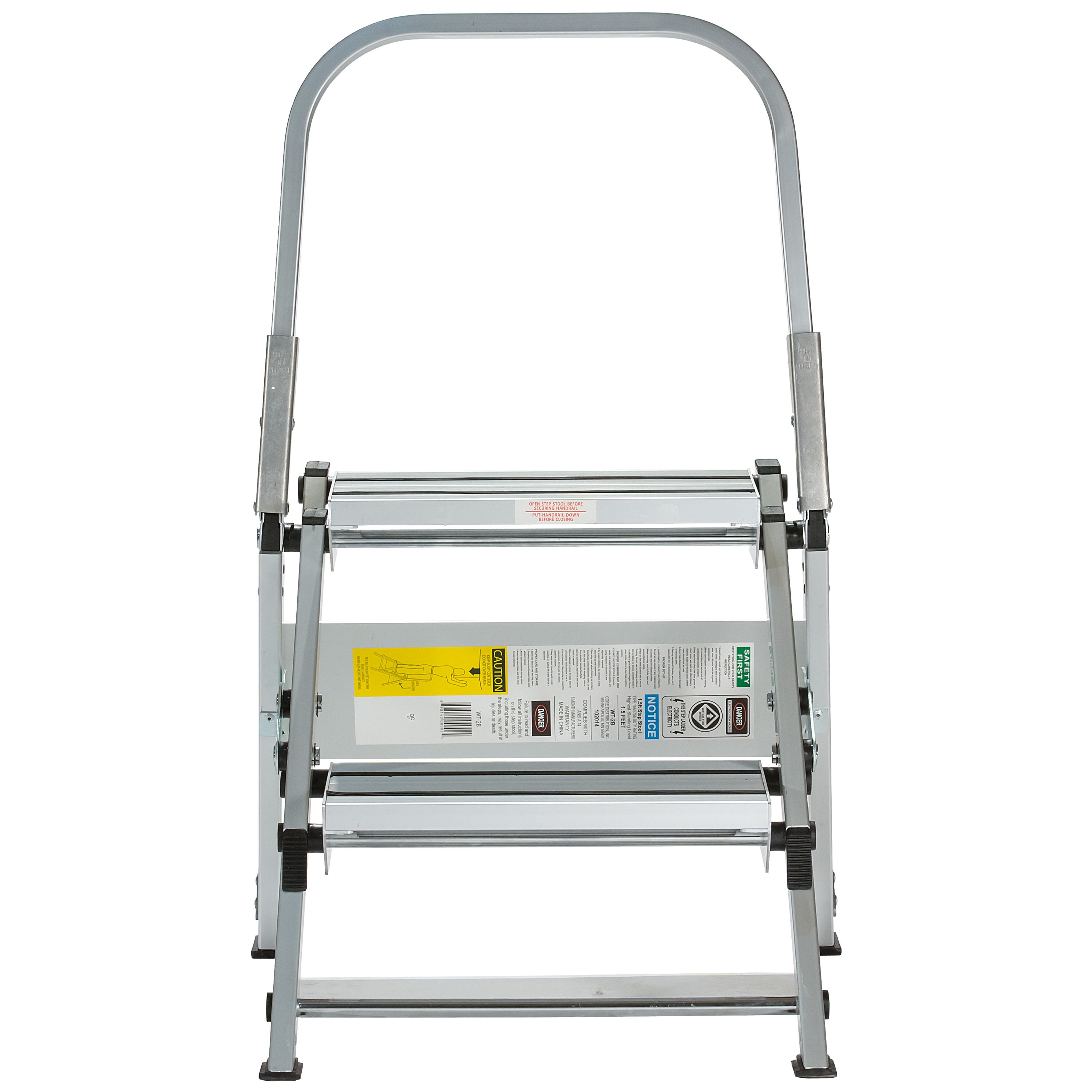 Escalera de aluminio certificada por ANSI Xtend+Climb de 3 pies (altura de alcance de 7.8 pies) Tipo 1AA - Capacidad de carga de 170 kg.