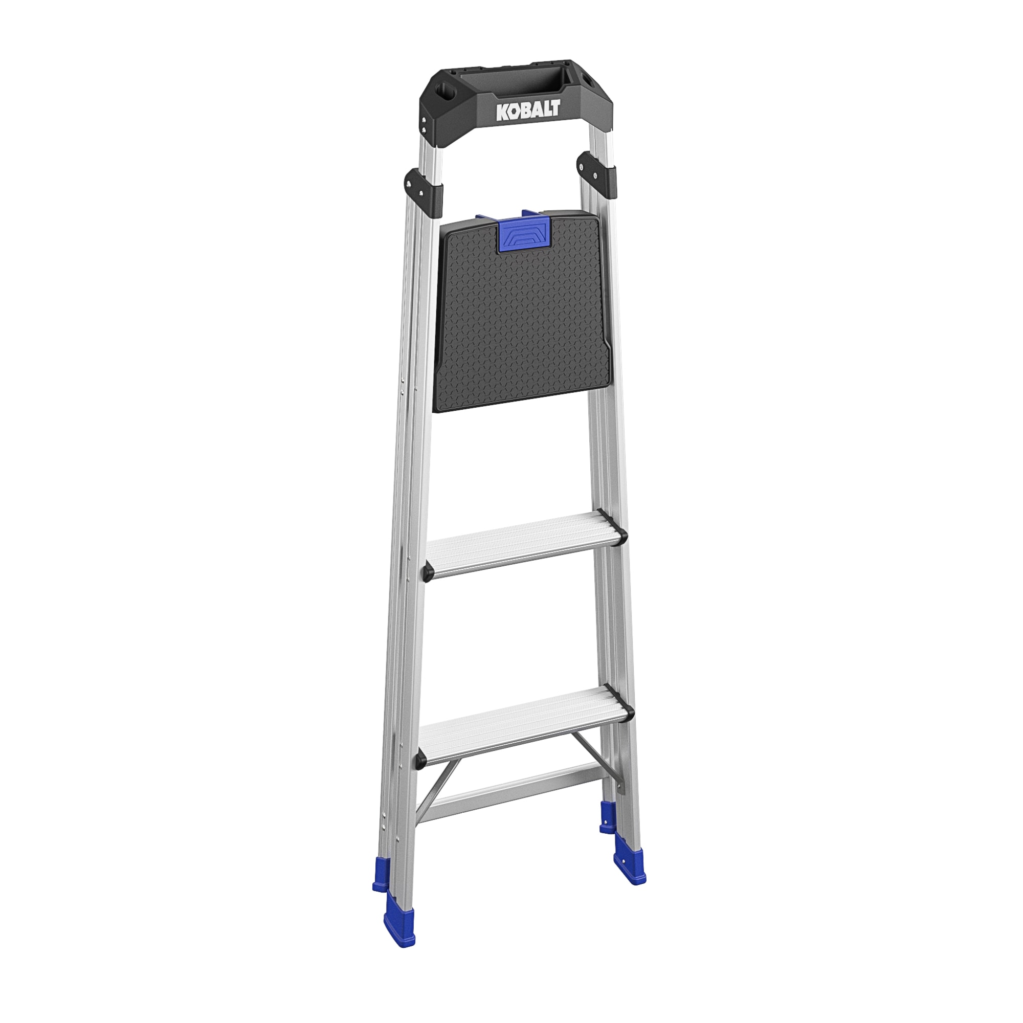 Taburete plegable de aluminio de capacidad para 250 libras y acabados en varios colores (Paso a paso de 3 pasos) - 20553ABL2
