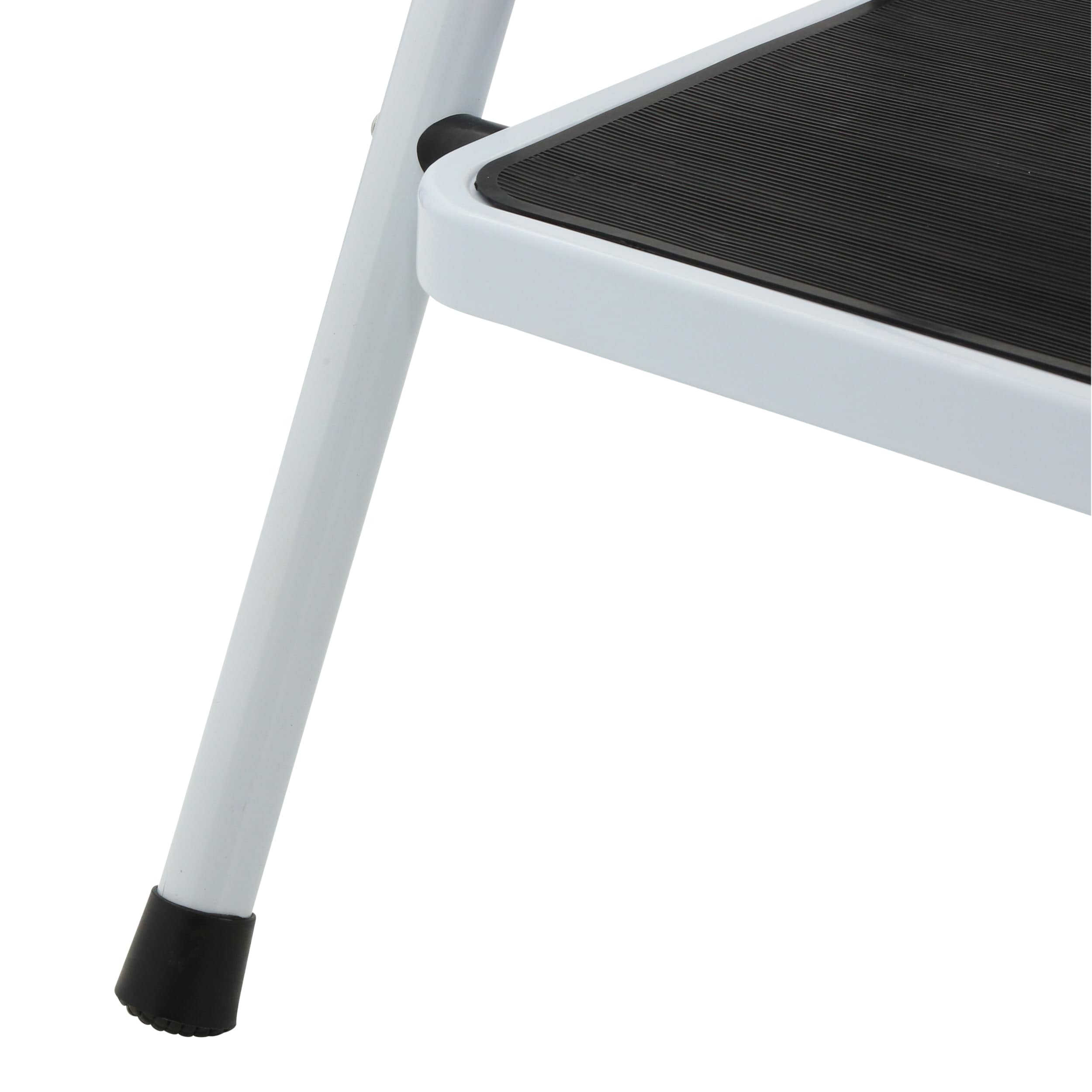 Banquillo Plegable de 3 Peldaños de Acero Blanco con Capacidad de 300 libras AmeriHome