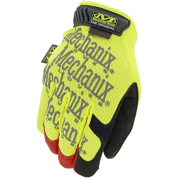 Guantes resistentes al corte de alta visibilidad Mechanix Wear, nivel de corte A4, negro/amarillo, XL - SMG-X91-011