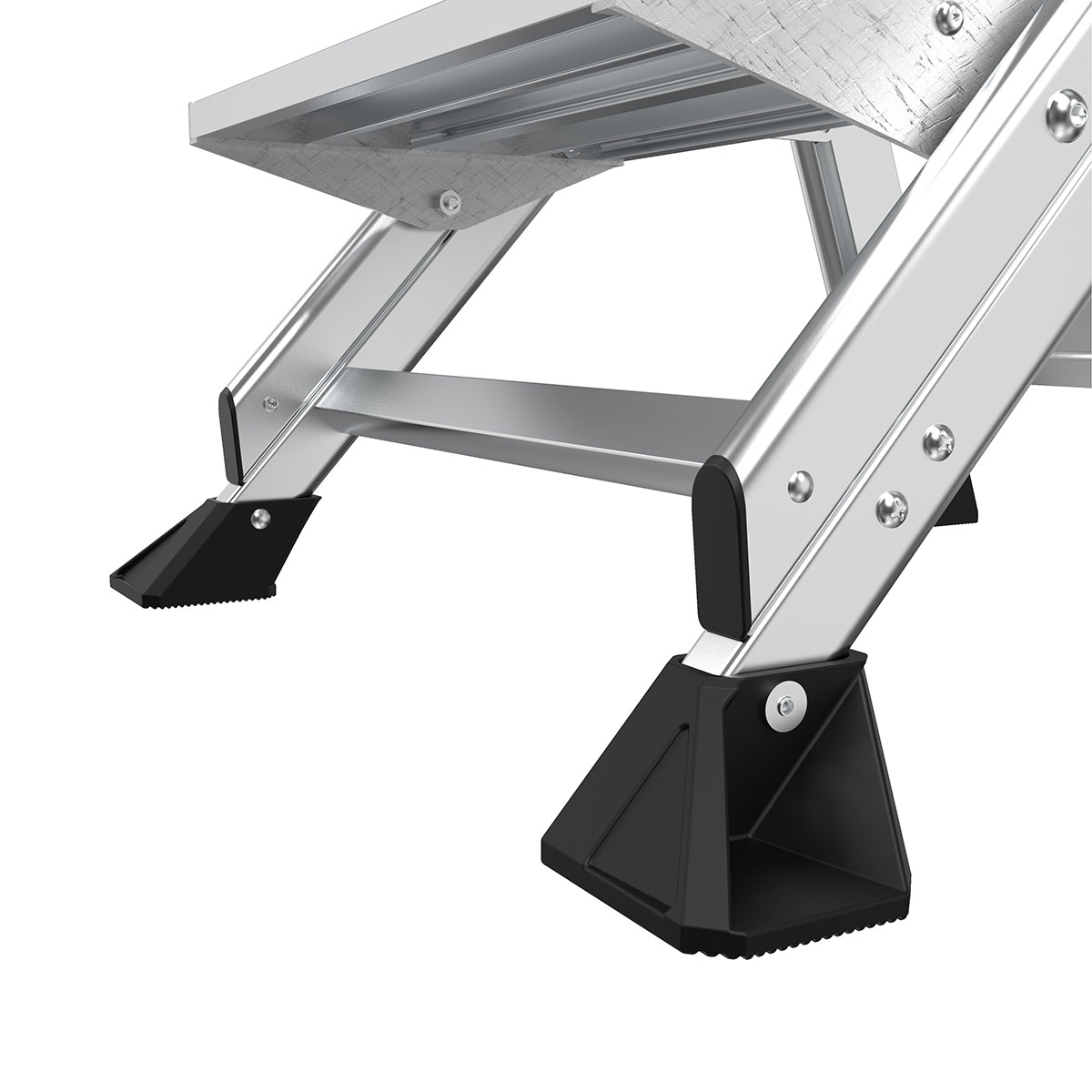 Escalonilla Plegable de Aluminio Plateado Little Giant Ladders Jumbo Step M2 de 2 Escalones con Capacidad de 375.0 lbs 11902