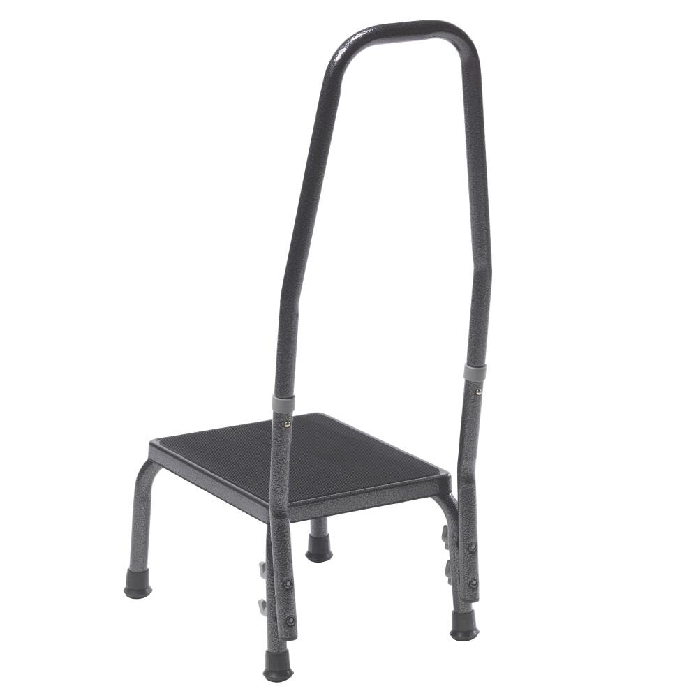 Escalón de acero plateado con capacidad de 300 libras de Drive Medical 13031-1SV