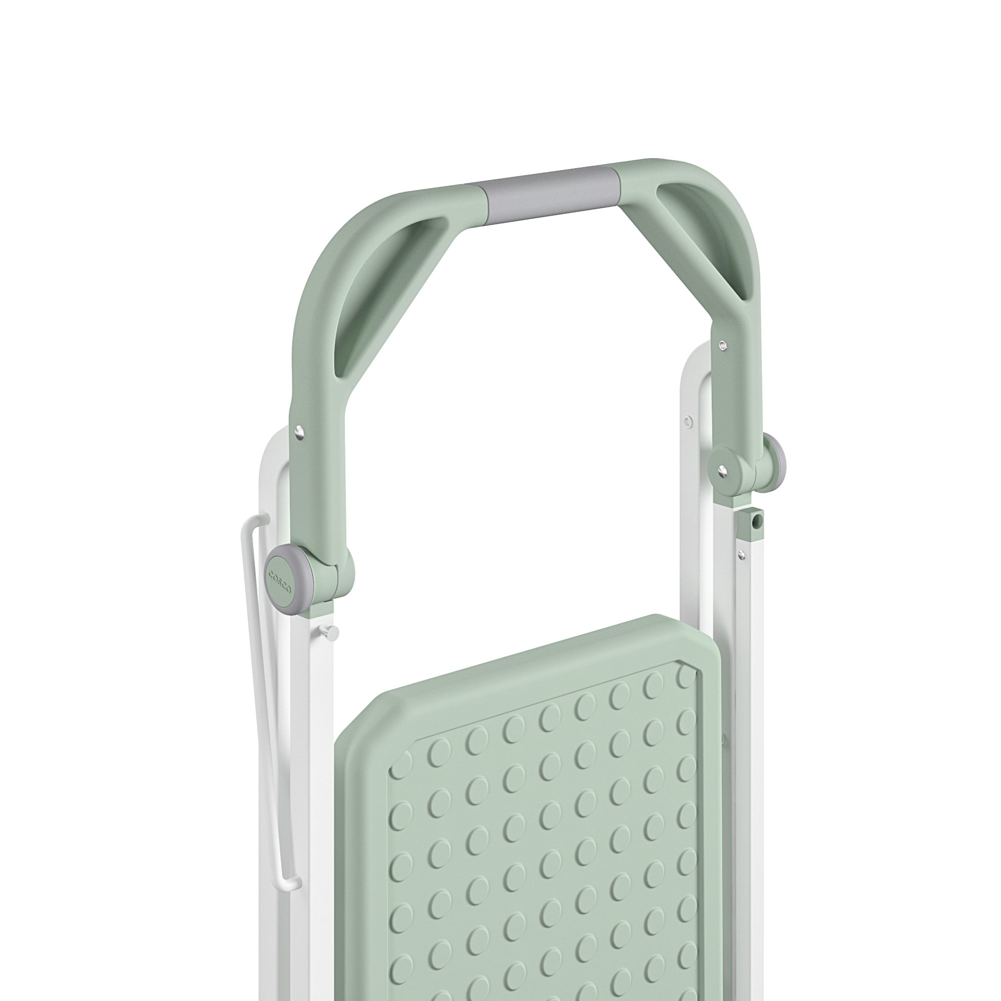 Banquito plegable de acero verde con capacidad de 225 libras de 2 peldaños Cosco 11349GRN1E