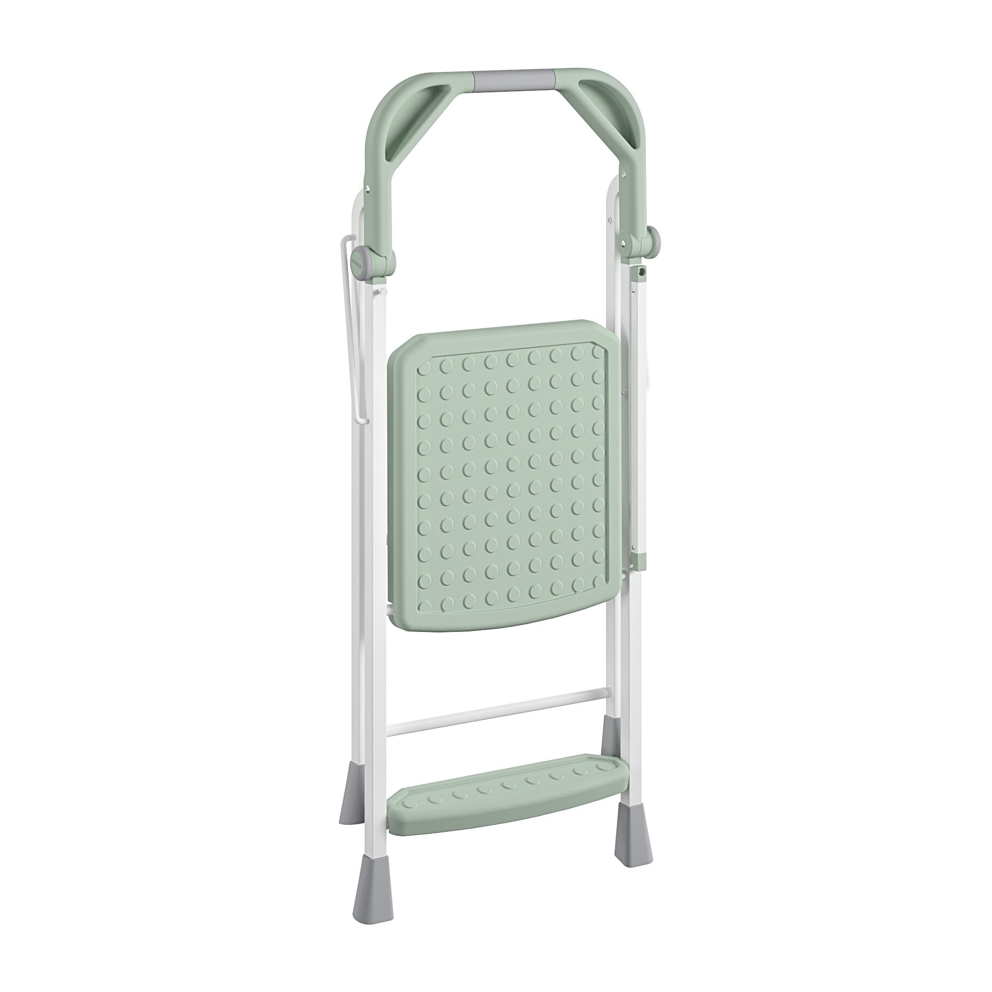 Banquito plegable de acero verde con capacidad de 225 libras de 2 peldaños Cosco 11349GRN1E