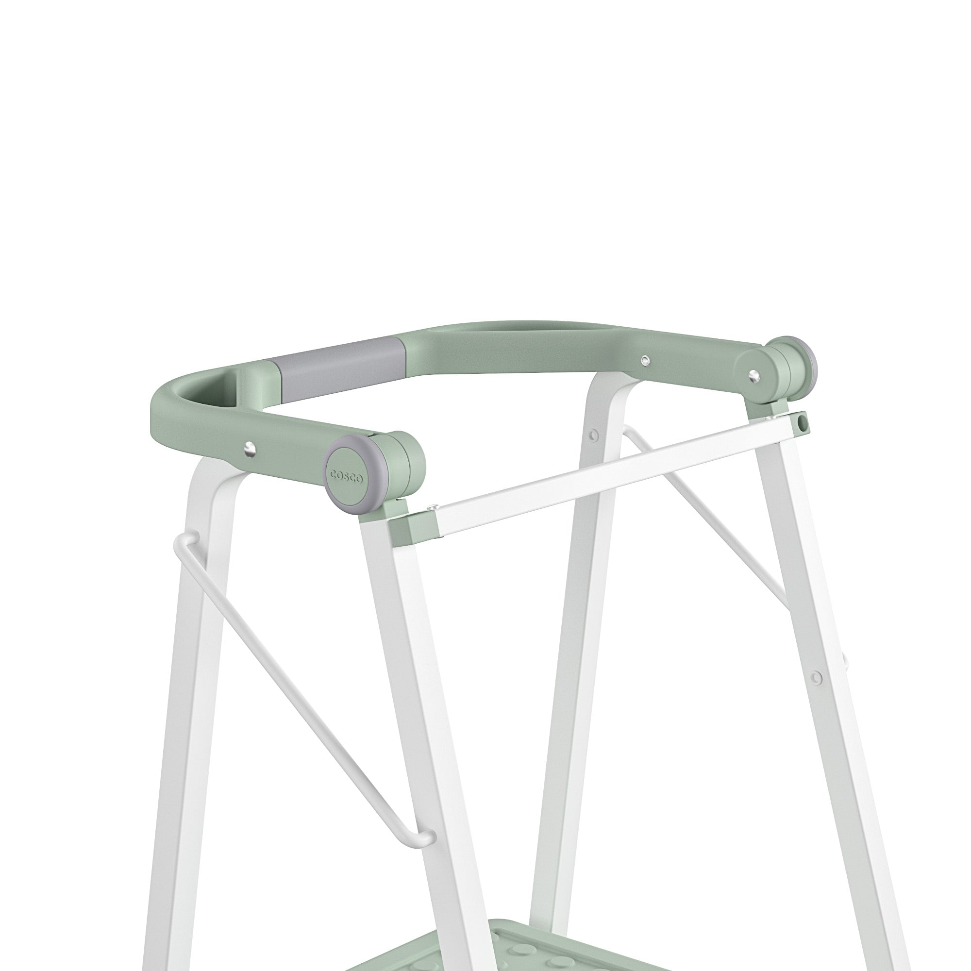 Banquito plegable de acero verde con capacidad de 225 libras de 2 peldaños Cosco 11349GRN1E