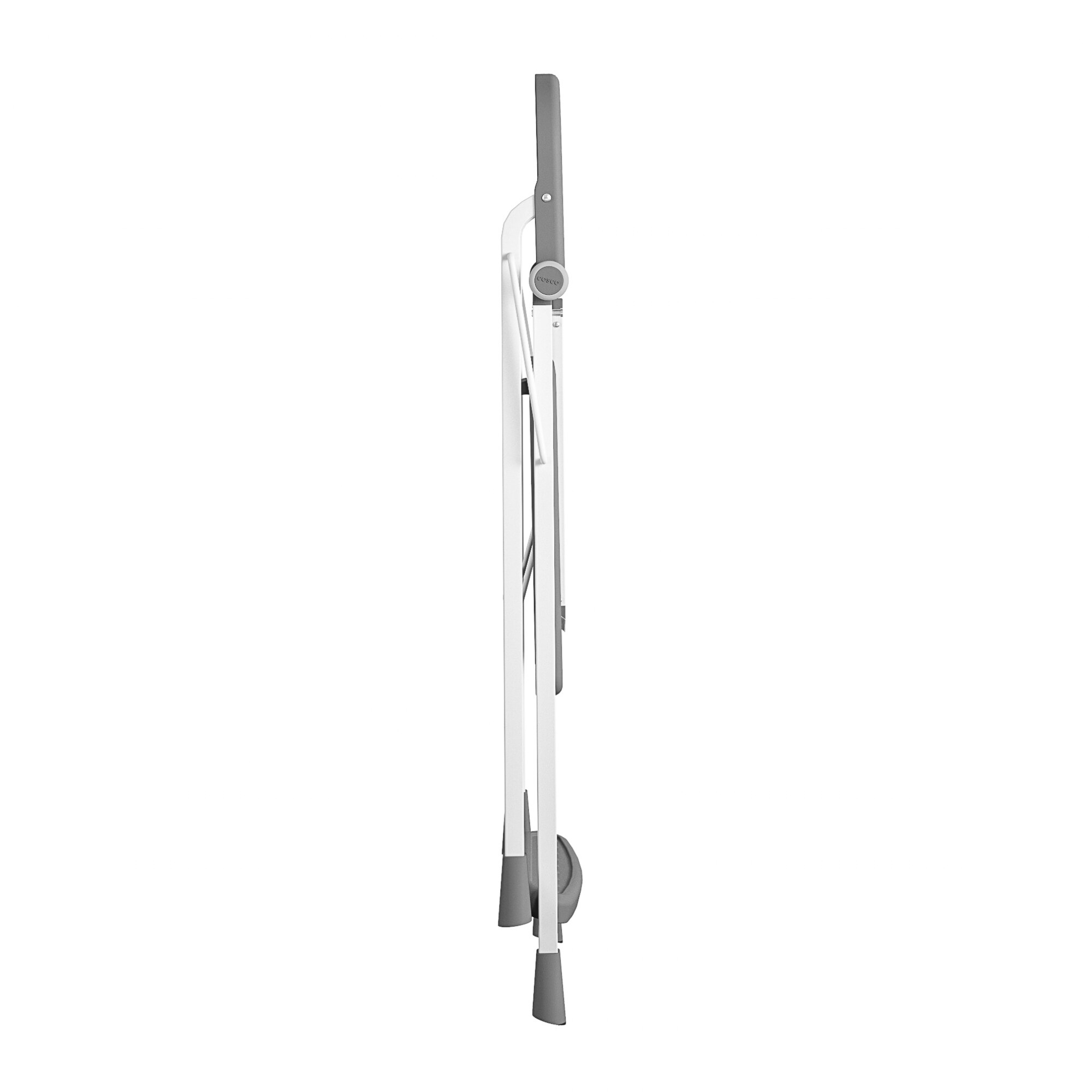 Taburete Plegable de Acero Gris de 2 Pasos con Capacidad de 225 libras Cosco 11349WHG1E