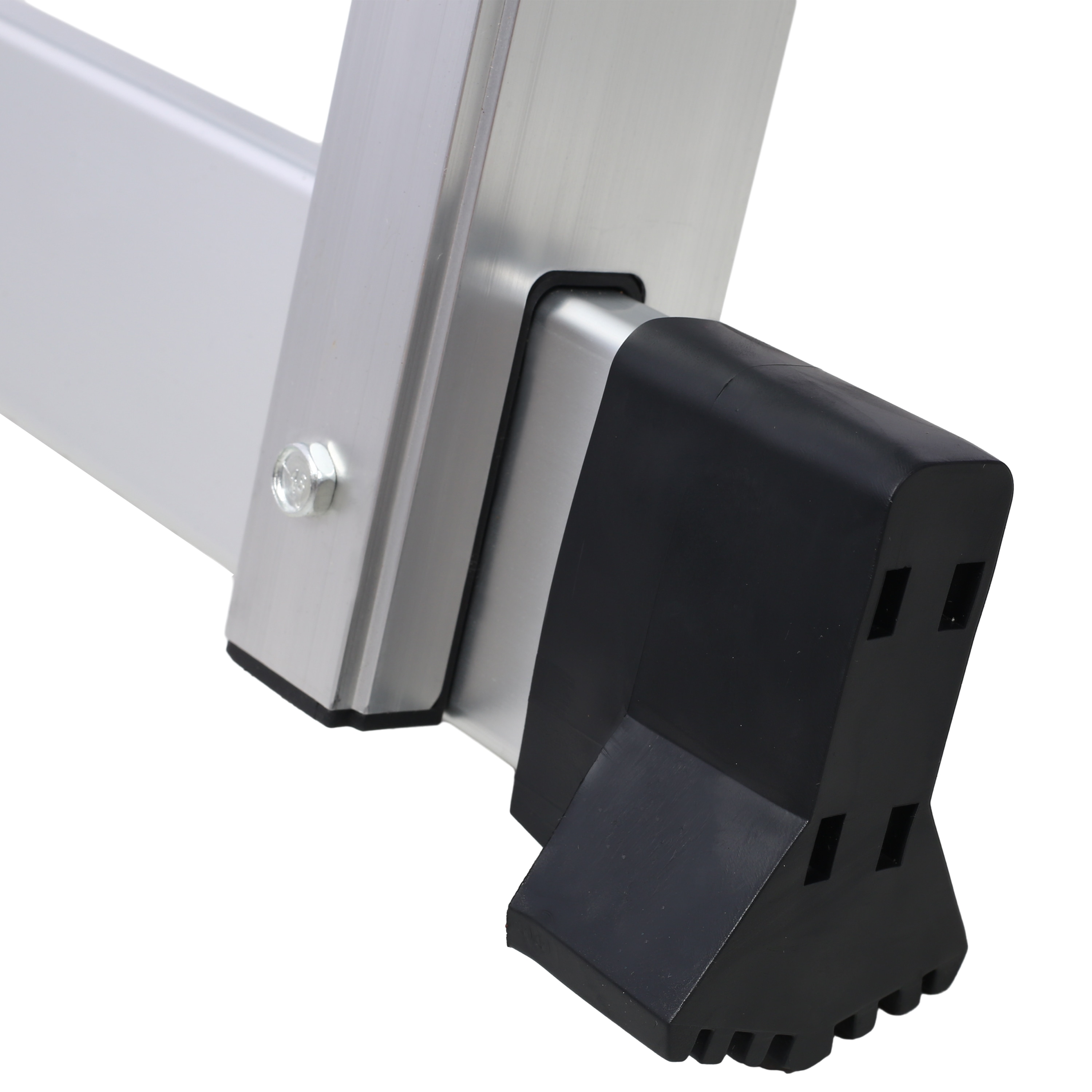 Taburete Plegable de Aluminio Negro con Capacidad de 330 libras WELLFOR TBG3826US