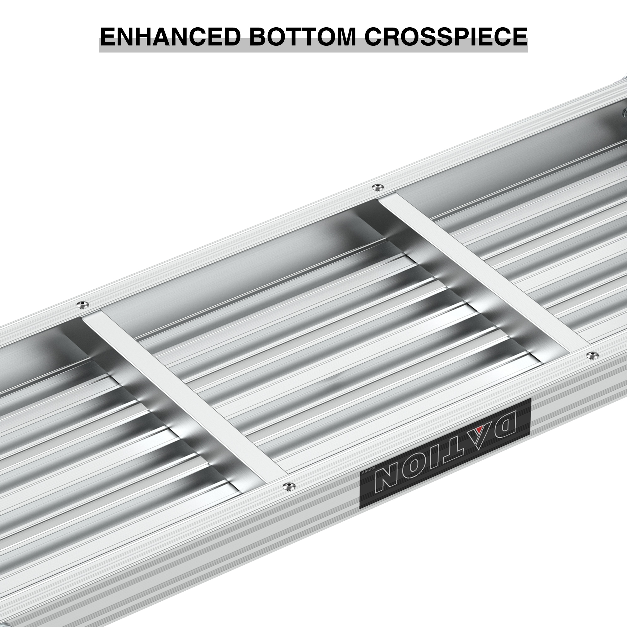 Taburete Plegable de Aluminio Plateado con Capacidad de 225 libras Wellfor JV-HGY-10097CF