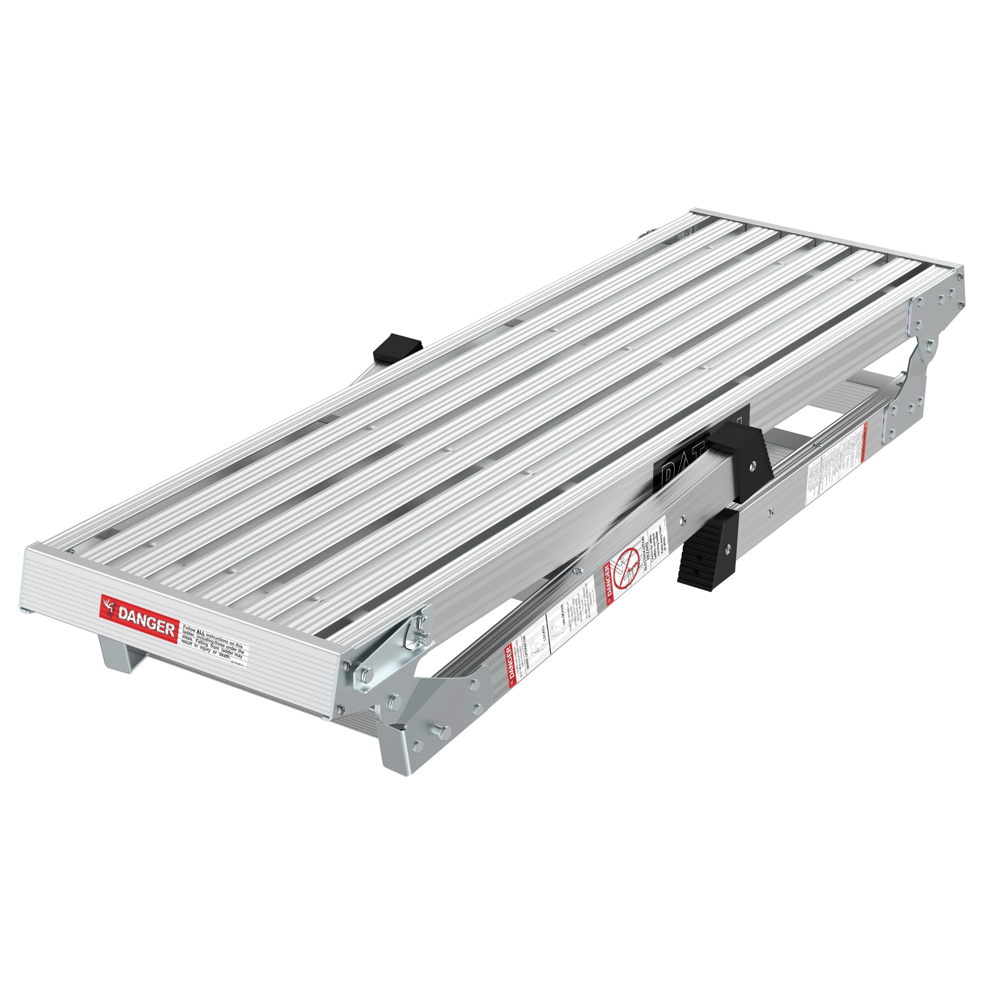 Taburete Plegable de Aluminio Plateado con Capacidad de 225 libras Wellfor JV-HGY-10097CF