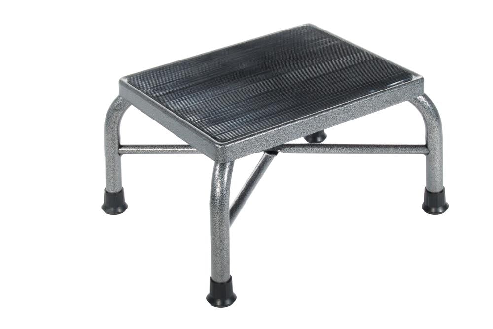 Taburete de acero plateado con capacidad de 500 libras Drive Medical 13037-1SV