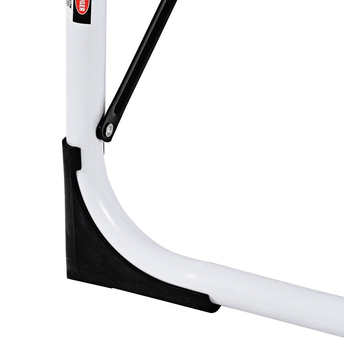 Taburete Plegable de Acero Negro con Capacidad de 330 lbs. de WELLFOR de 2 Peldaños