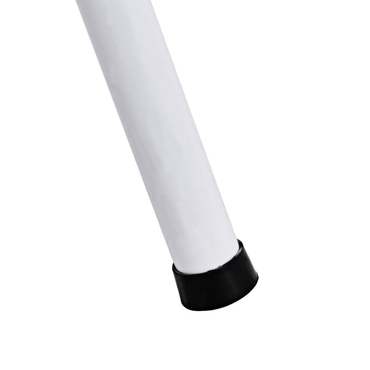Taburete Plegable de Acero Negro con Capacidad de 330 lbs. de WELLFOR de 2 Peldaños
