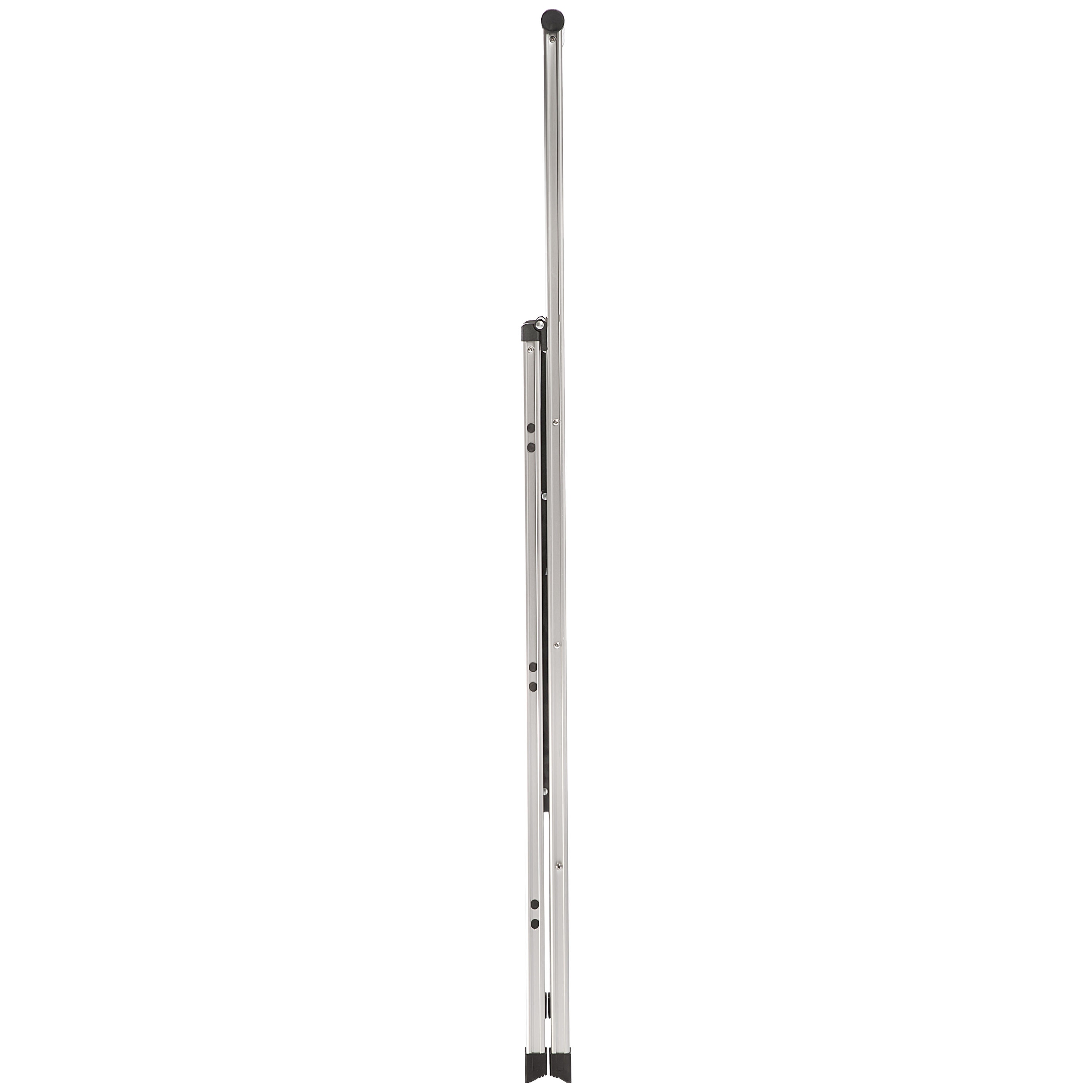 Escalera plegable de aluminio plateado Xtend+Climb SLIMLINE de 3 peldaños con capacidad de 250 libras. (SL3H LIGHT ALUMINUM)