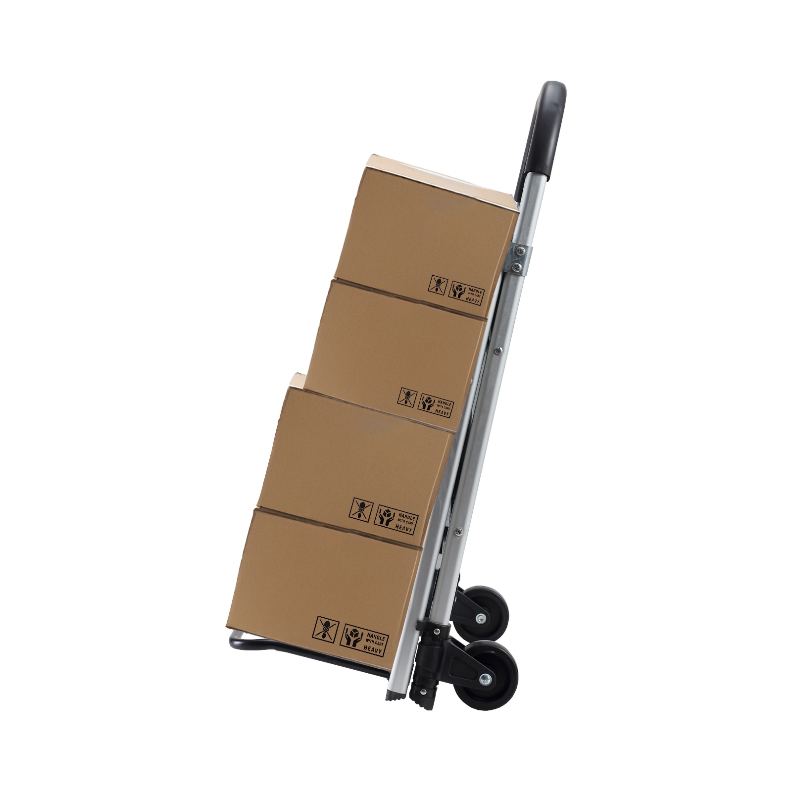 Escalera plegable de doble uso Maocao Hoom para camión de 2 peldaños con capacidad de 265 lb en aluminio negro.
