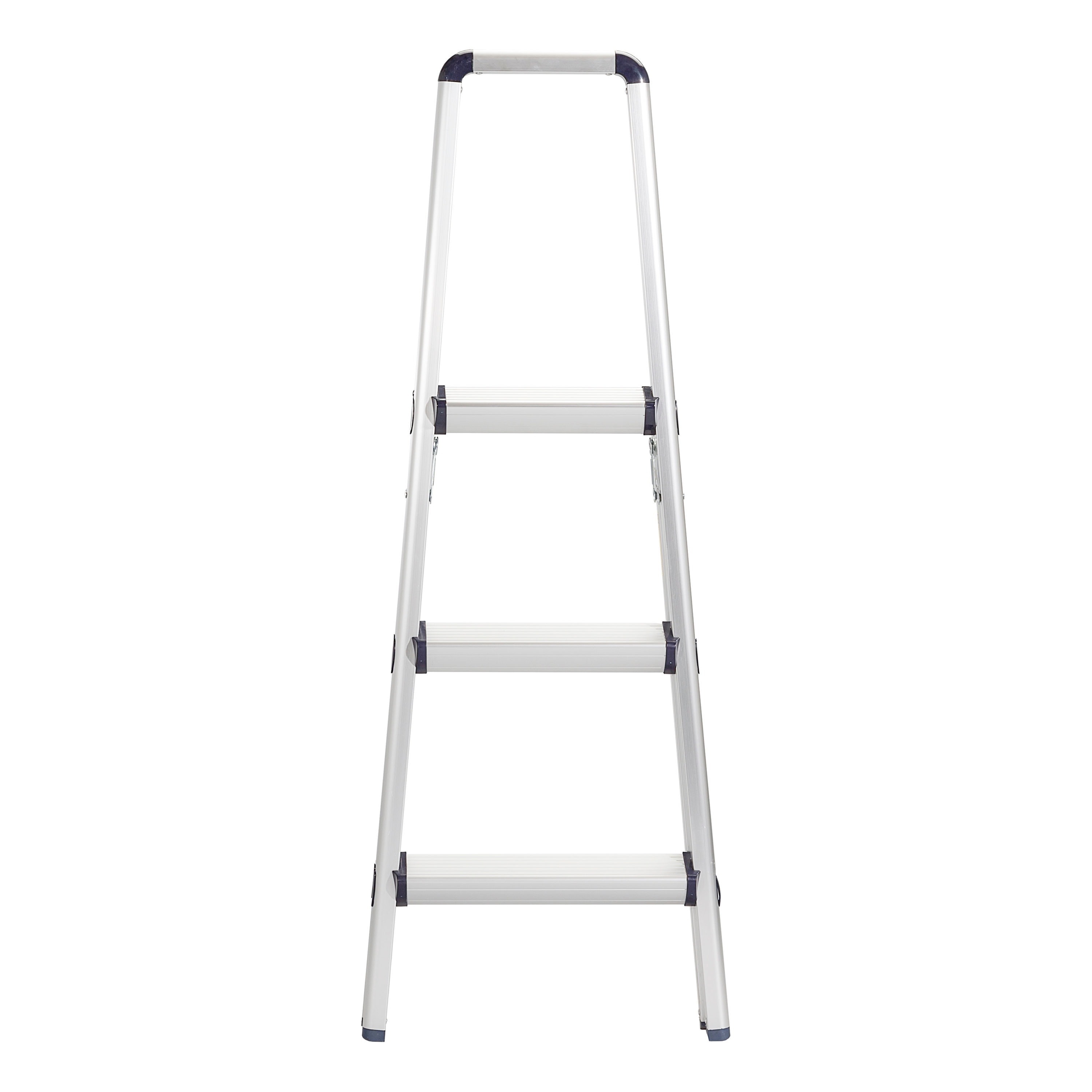 Escalonera Plegable de Aluminio Plateado Xtend+Climb Serie FT de 3 Peldaños con Capacidad de 225 lbs.