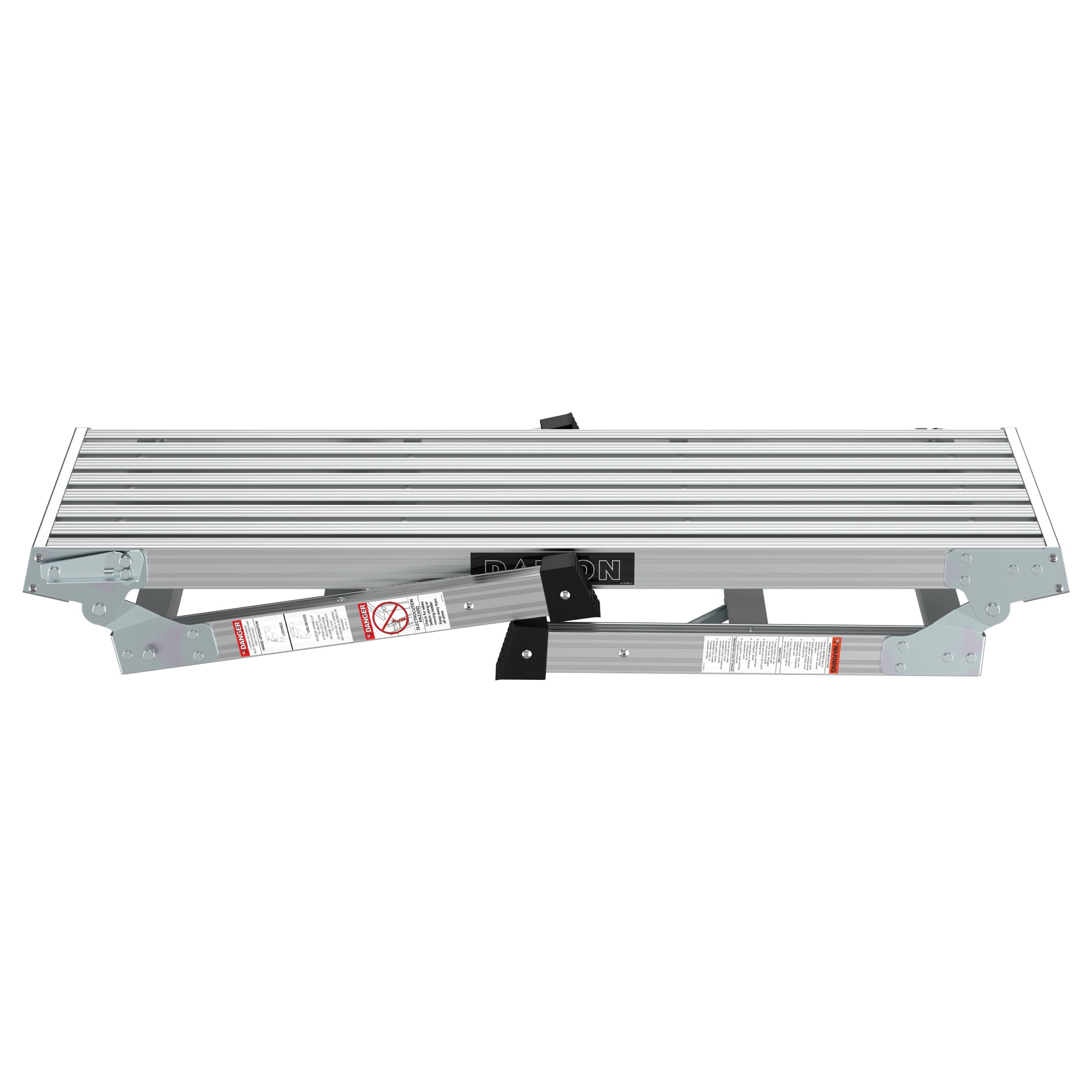 Escalón Plegable de Aluminio Plateado con Capacidad de 225 libras Kahomvis DATI-QPW1-4572