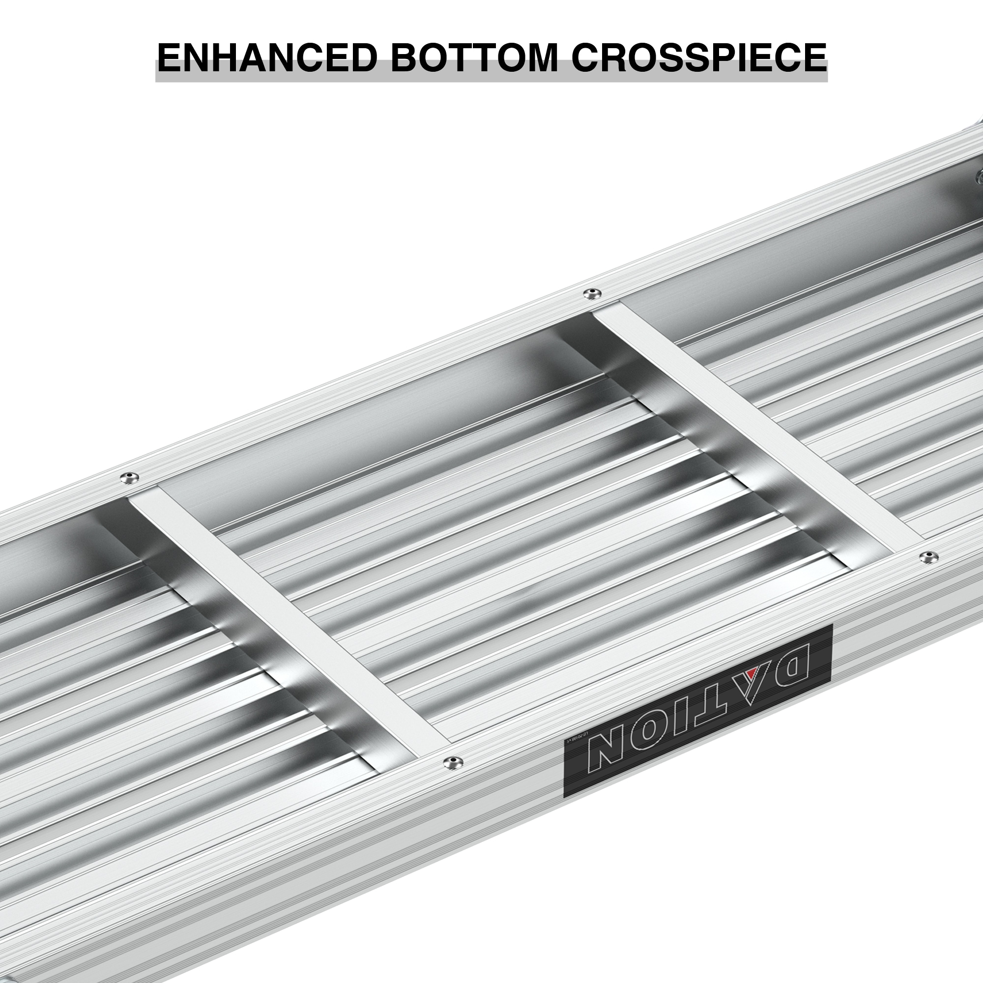 Escalón Plegable de Aluminio Plateado con Capacidad de 225 libras Kahomvis DATI-QPW1-4572