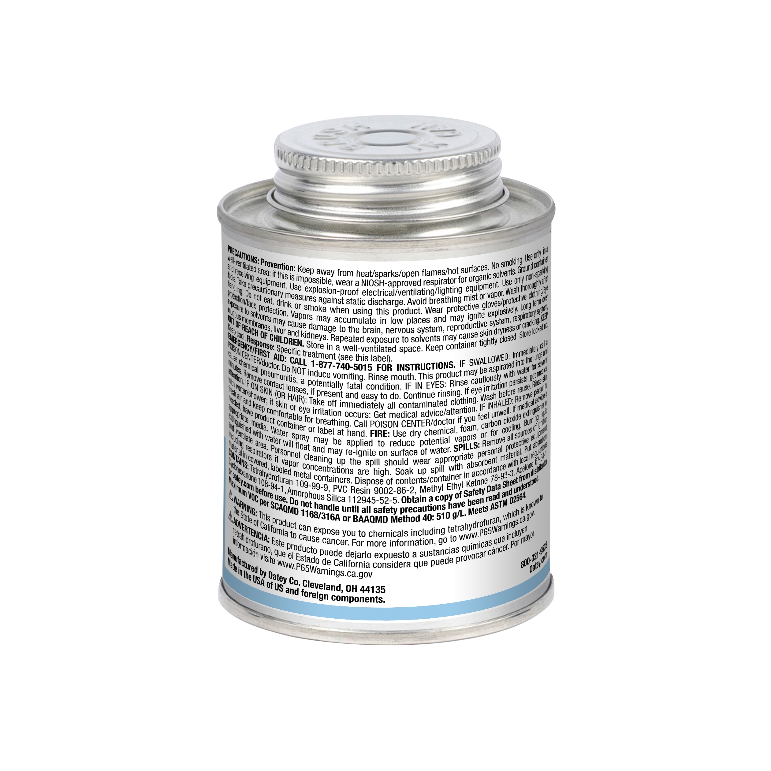Cemento PVC azul Rain-R-Shine de 8 oz Oatey 30891L