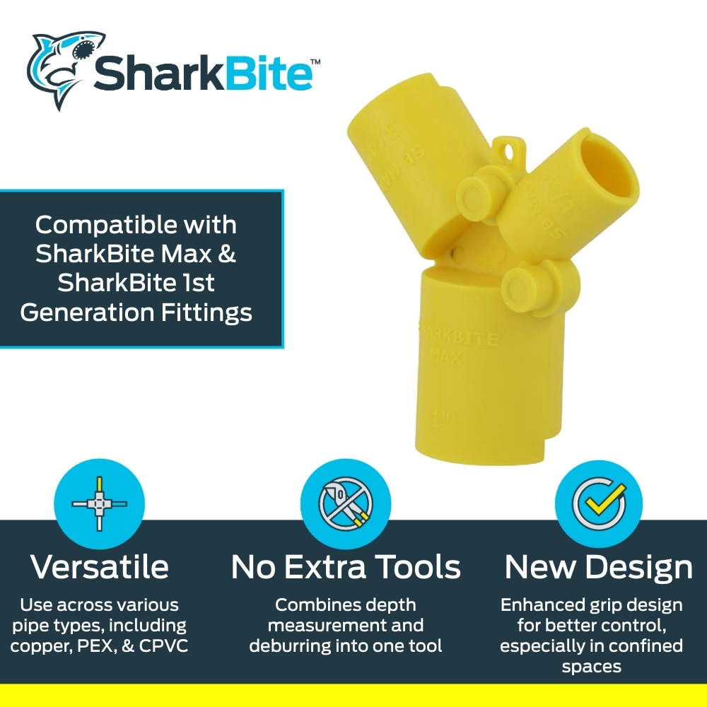 Herramienta de desbarbado SharkBite de 1/2 a 1 pulgada UR702Z