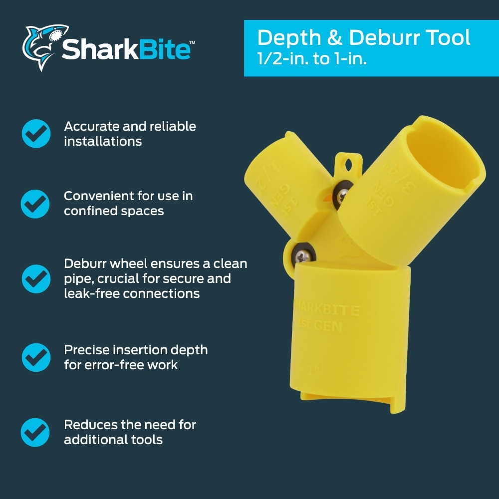 Herramienta de desbarbado SharkBite de 1/2 a 1 pulgada UR702Z