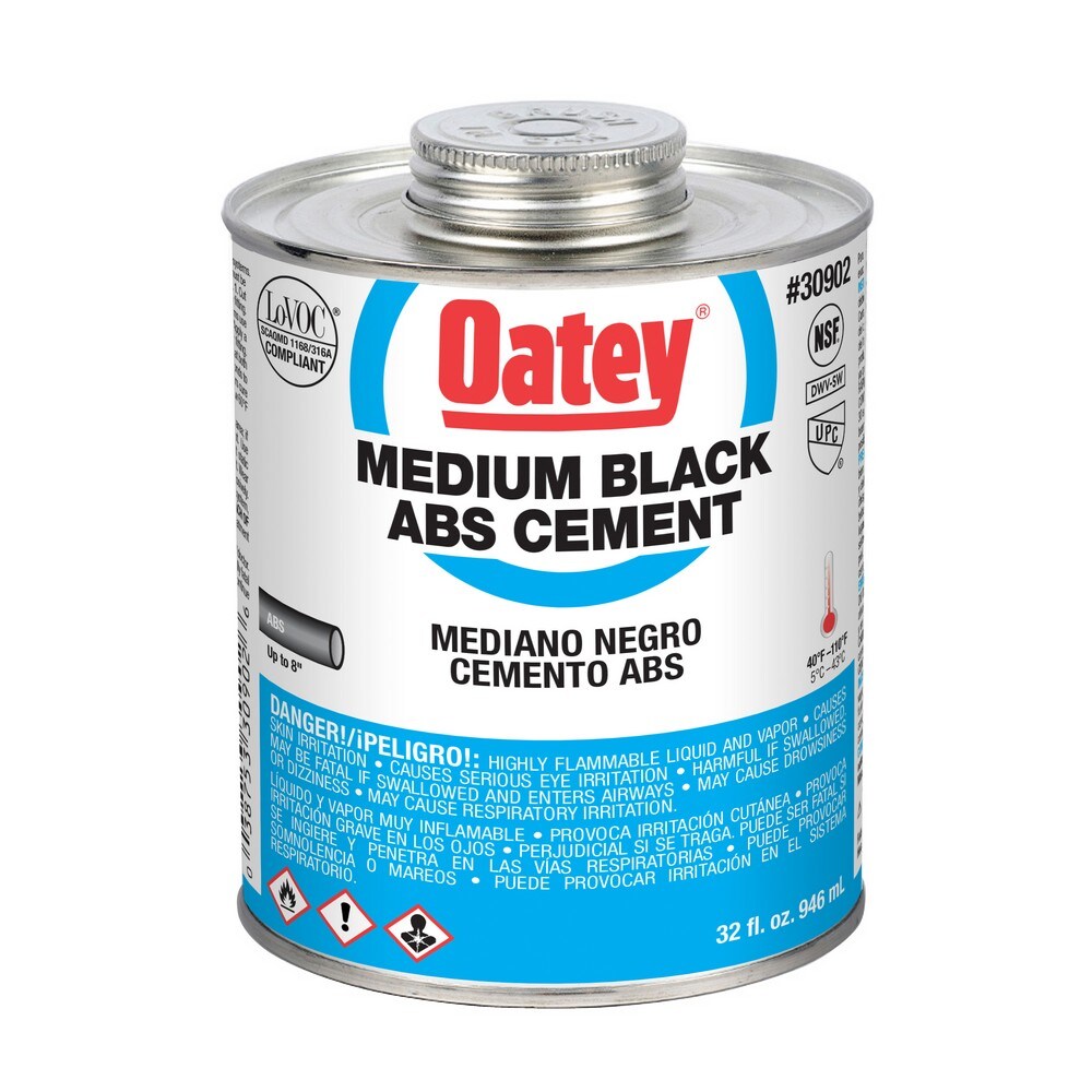 Cemento ABS negro de 32 onzas Oatey 30902L