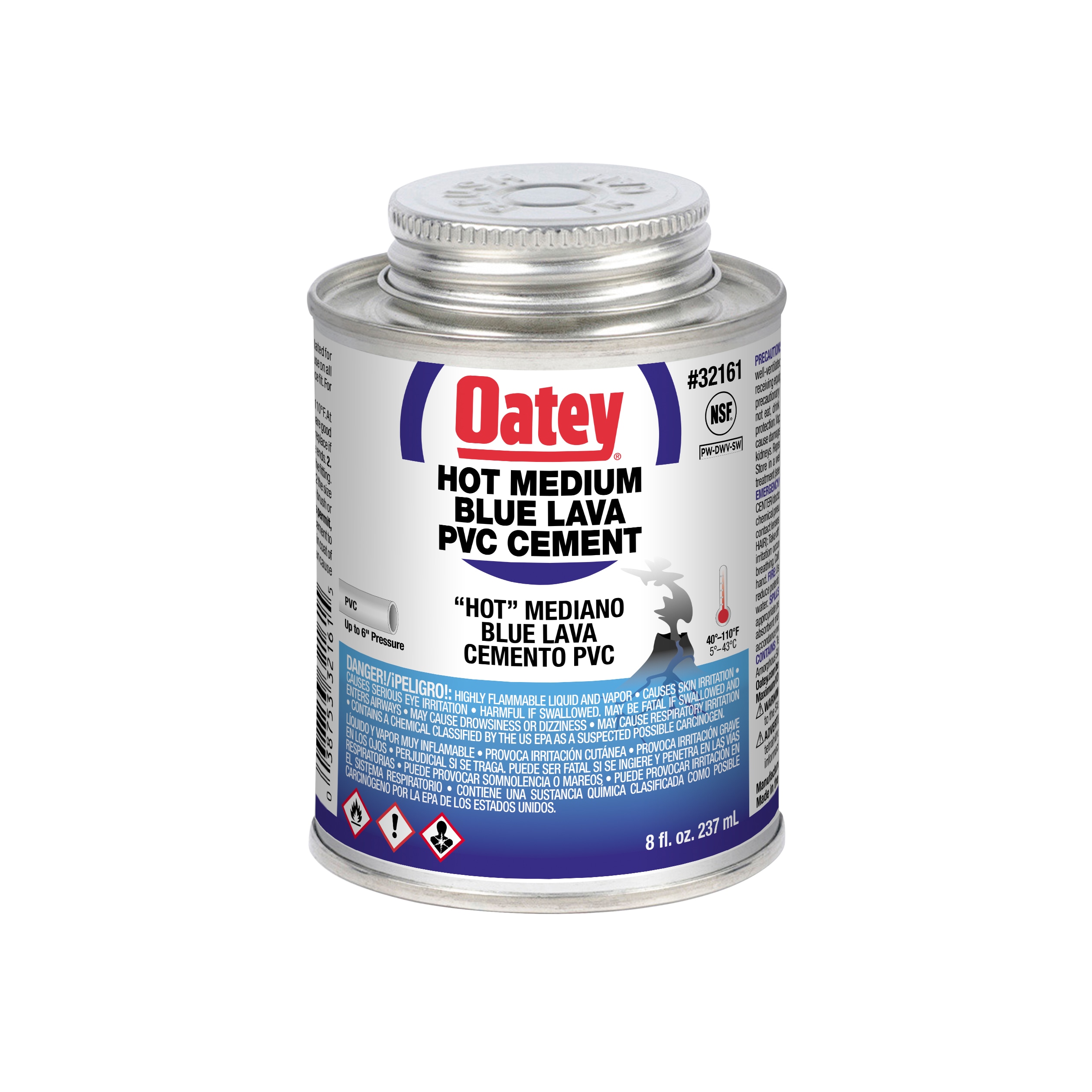 Cemento PVC Azul de 8 oz Oatey Blue Lava