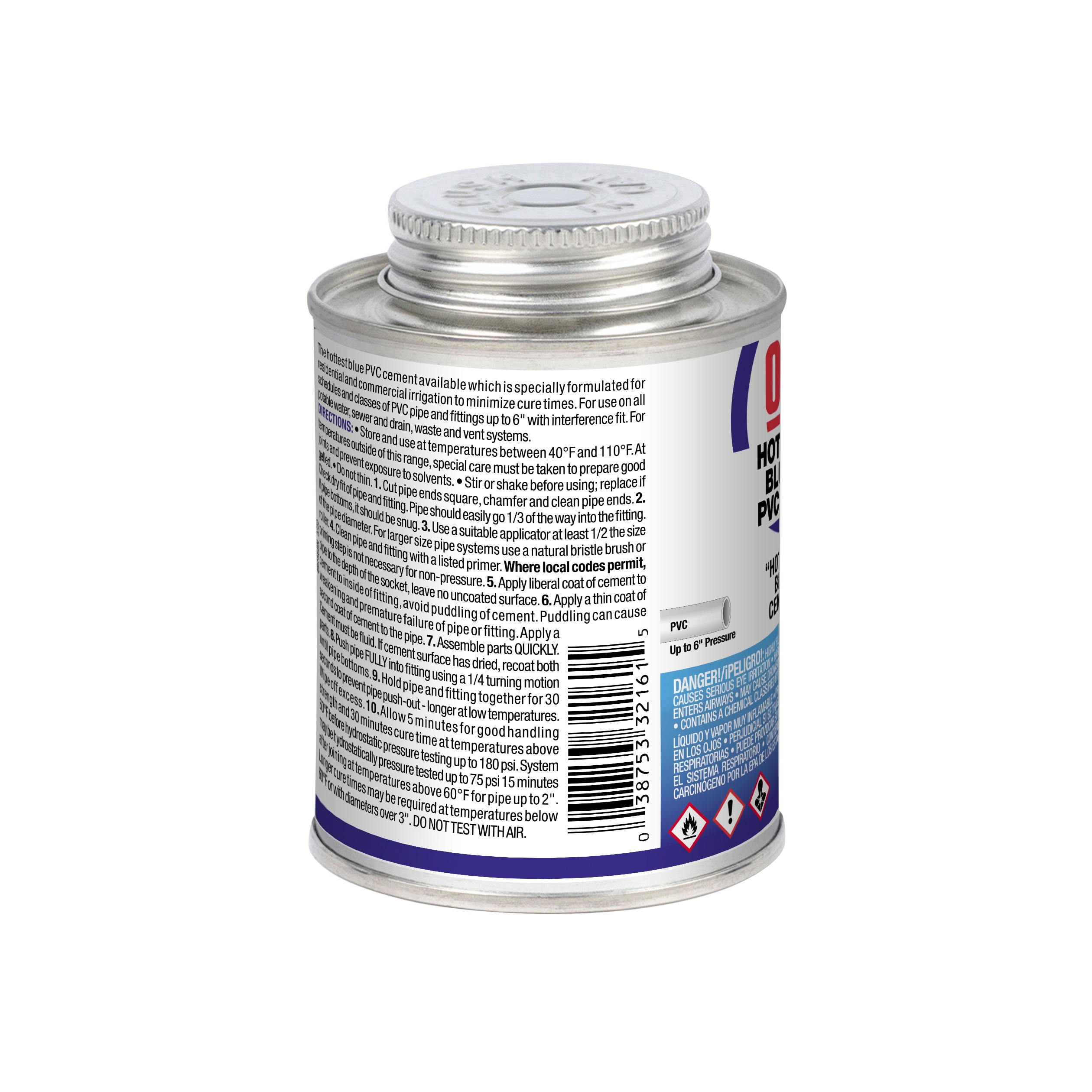 Cemento PVC Azul de 8 oz Oatey Blue Lava