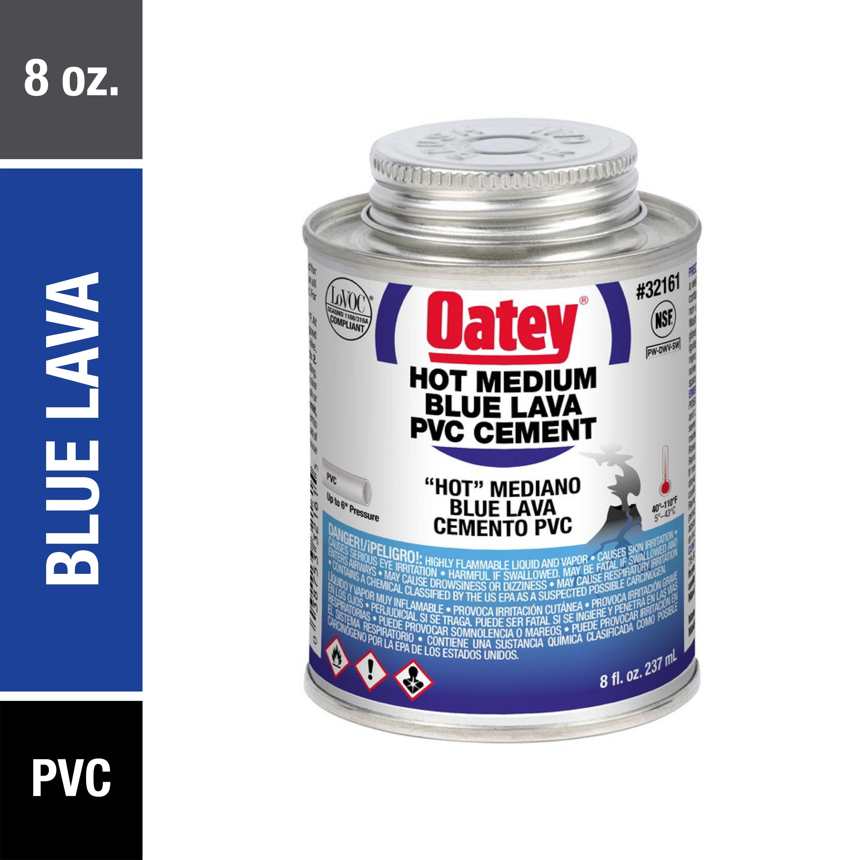 Cemento PVC Azul de 8 oz Oatey Blue Lava