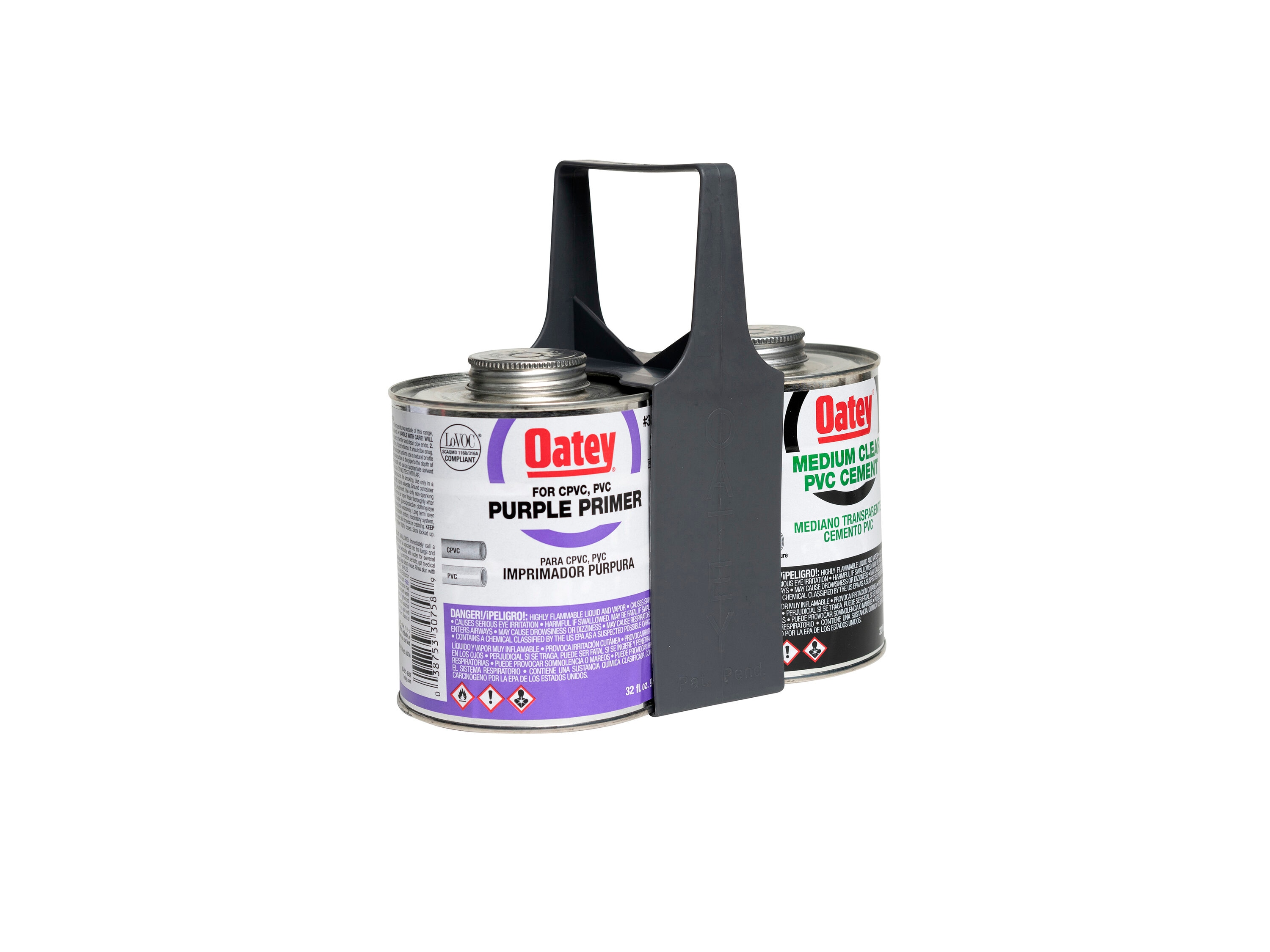 Soporte para bote de cemento Oatey 32 onzas líquidas gris Cemento multiusos y primer 31250L