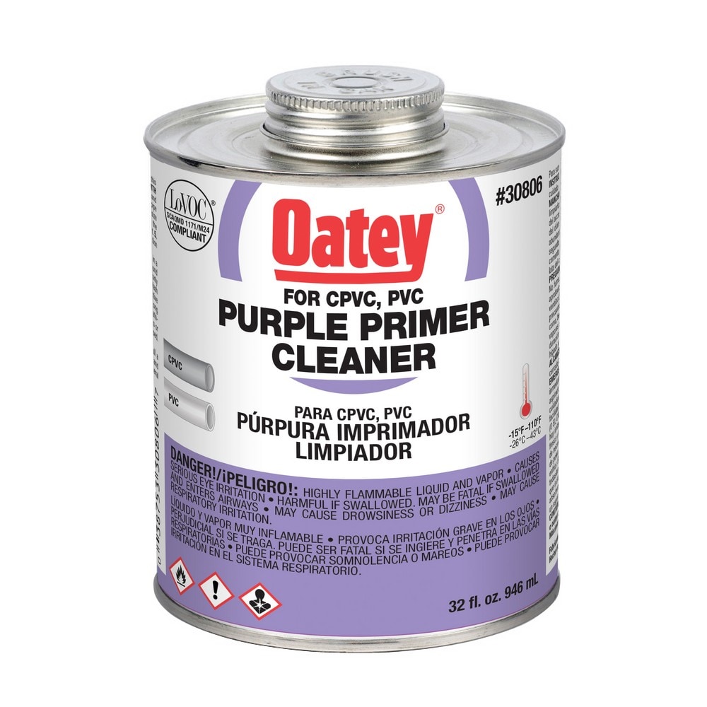 Imprimador Morado de CPVC y PVC de 32 onzas, modelo 30758L