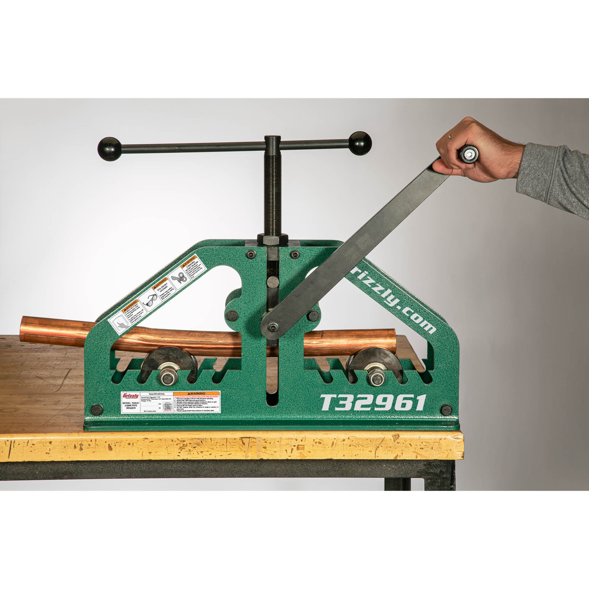 Doblador de Tubos Grizzly Pip Bender de 60 mm T32961