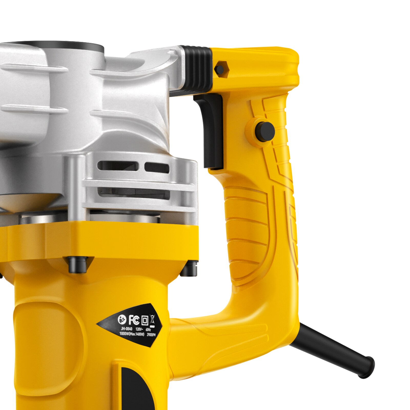 Martillo demoledor con cable de 110 voltios SVOPES 1400 W con 2 puntas de cincel a 2900 BPM