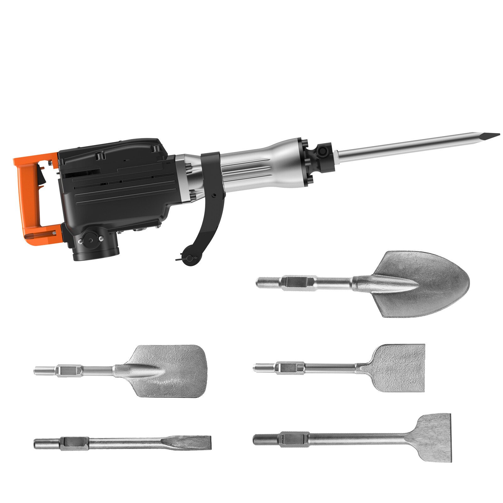 Martillo de demolición con cable SVOPES 2200 W 6 Cincel Bit 1400 BPM 110 voltios