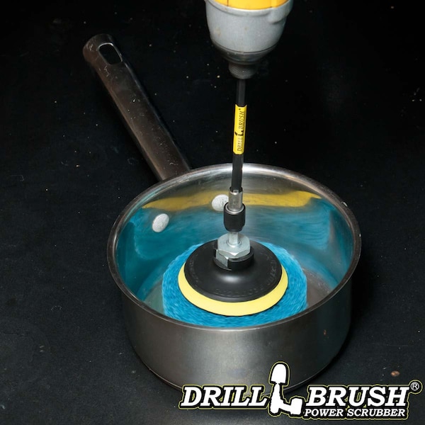 Accesorios de Cocina Drillbrush - Suministros de Limpieza - Cepillo para Taladro - Cepillo Giratorio - P4-6B-3V-5X-QC-DB