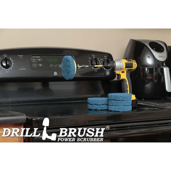 Accesorios de Cocina Drillbrush - Suministros de Limpieza - Cepillo para Taladro - Cepillo Giratorio - P4-6B-3V-5X-QC-DB