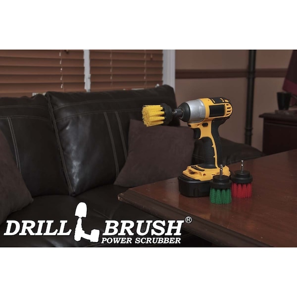 Cepillo Perforador Power Scrubber de Useful Products 5 pulgadas de ancho 5 pulgadas de largo, Variedad - 2IN-L-GRY-QC-DB