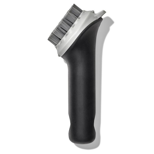 Cepillo Oxo International Good Grips, 5 pulgadas de longitud total, acabado en hierro fundido, mango antideslizante, mango de plástico, mango gris - 12375200