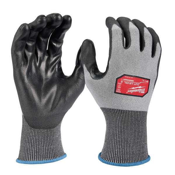 Guantes Milwaukee Tool con nivel de corte 2 de alta destreza con recubrimiento de poliuretano - S, nivel de corte A2, calibre 18, color gris, talla S (7) - 48-73-8720